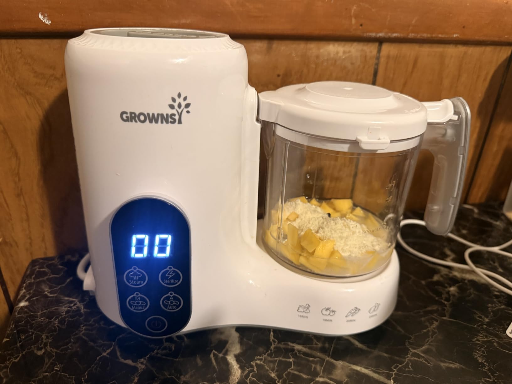 Grownsy Baby Food Maker, Steam & Blend Baby Food Processor, Dark Blue customer photo 1