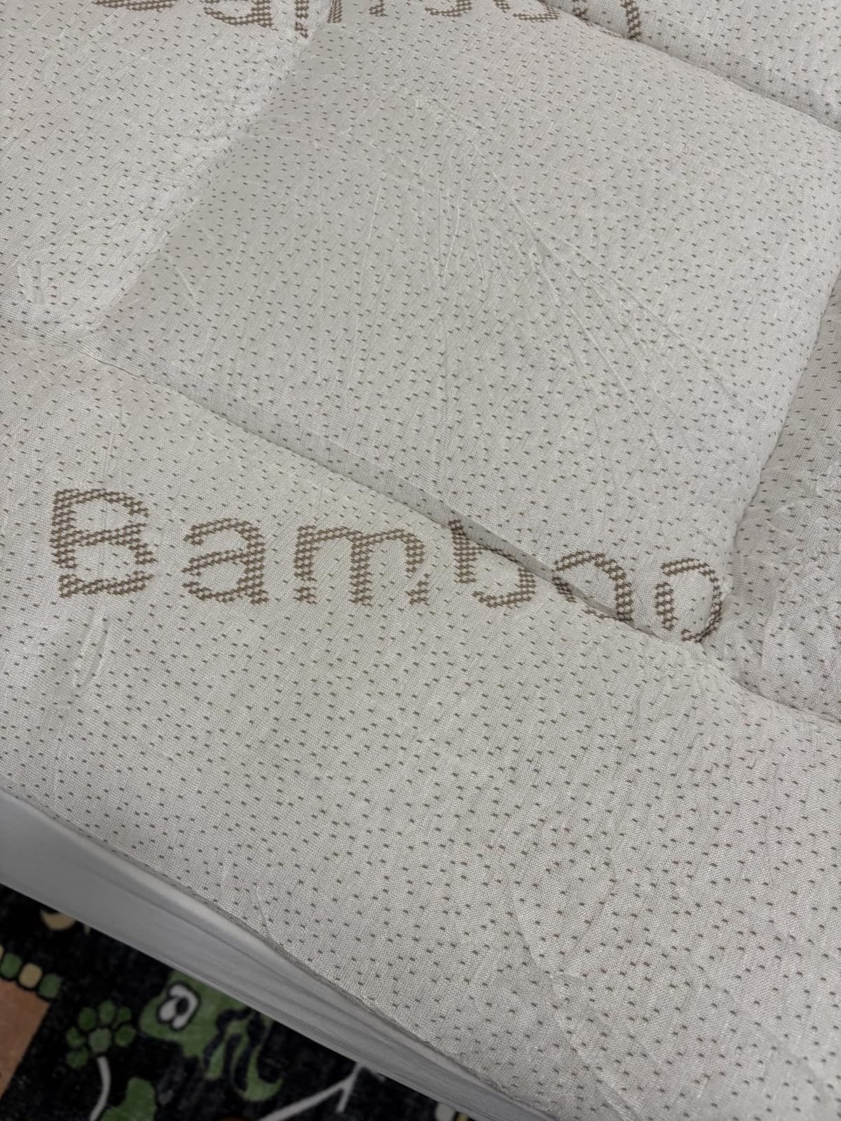 OLANLY Queen Bamboo Viscose Cooling Mattress Topper, Dark Gray customer photo 1