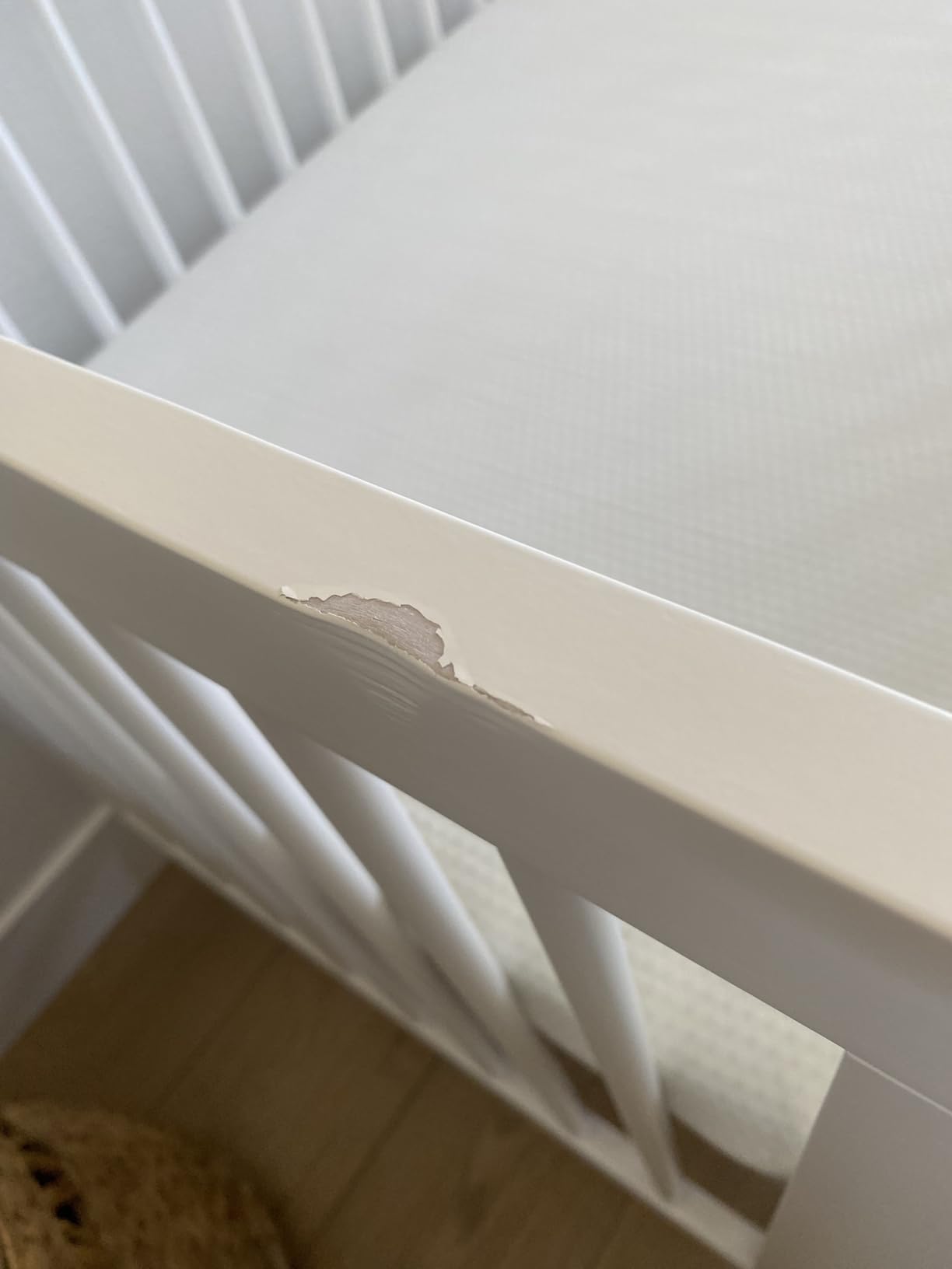 dadada Baby Soho 3-in-1 Convertible Wood Crib, Made in Italy, Almond Milk customer photo 2