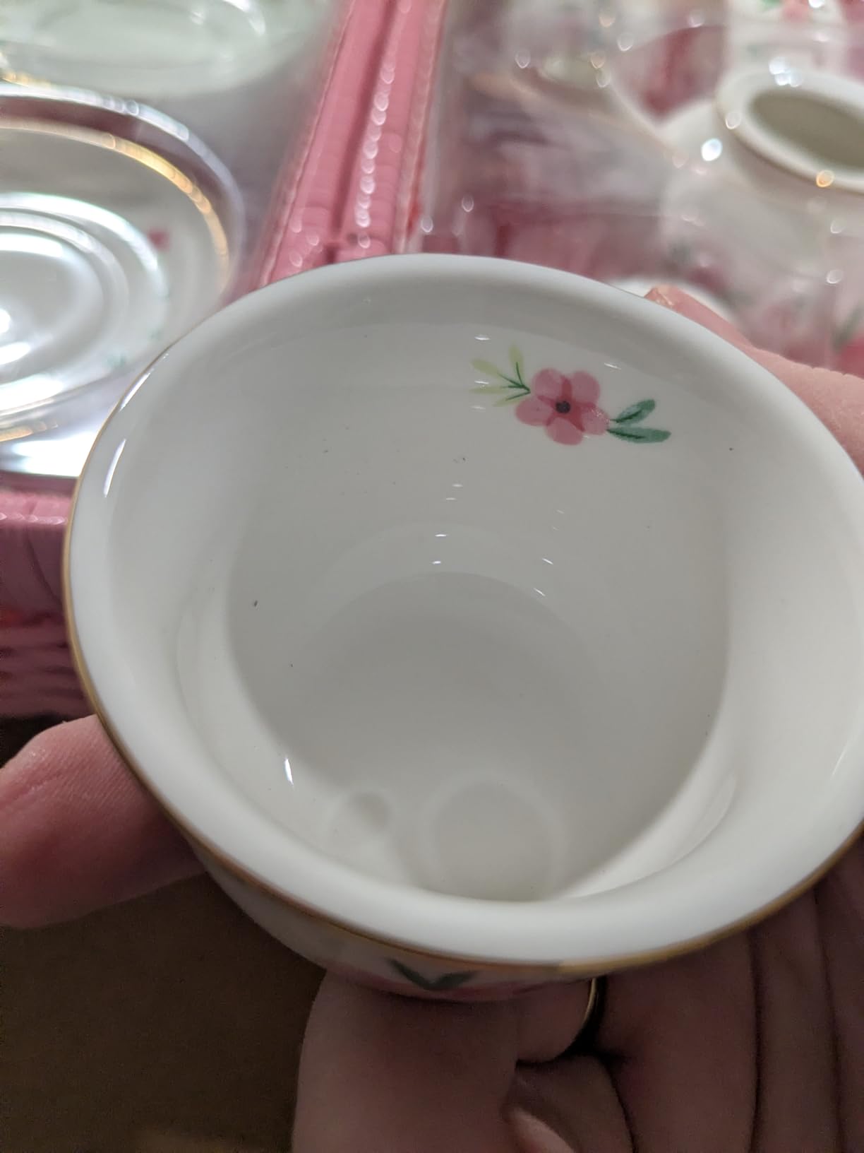 Porcelain Tea Set for Toddlers, Tea Party Set for Little Girls, Kids Tea Set Kitchen Pretend Play, Princess Tea Time Playset with Teapot Cups Carry Case, Toddler Girl Toys Birthday Gifts Age 3+ customer photo 1