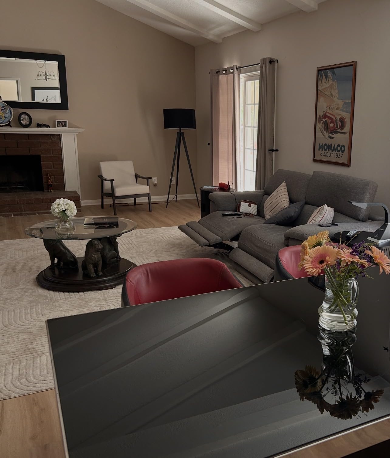 Pauwer 3x5 Area Rugs for Living Room, Modern Non Slip Washable Rug, Beige customer photo 2