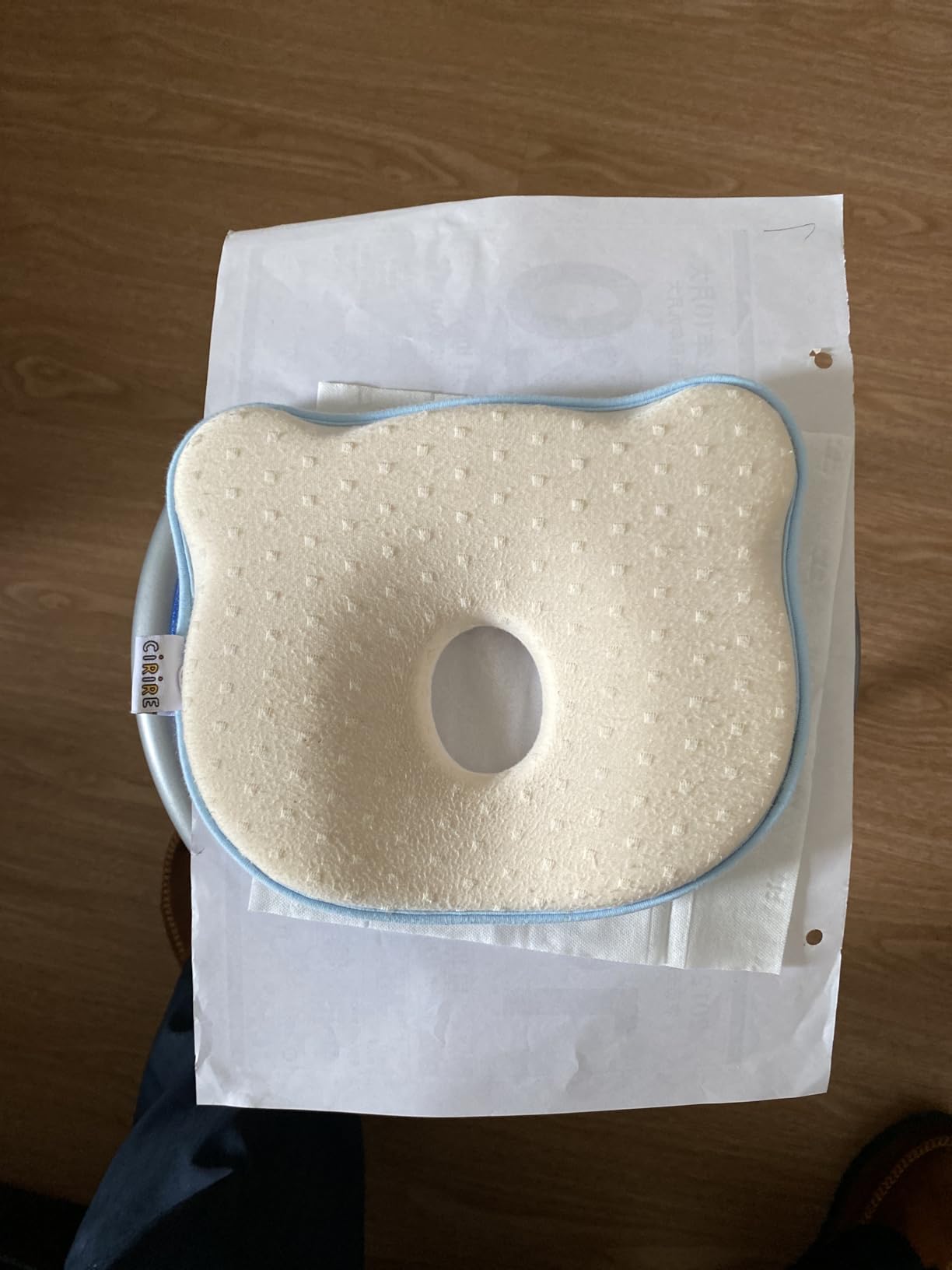 Memory Foam Baby Soft Cozy Machine-Washable, Head and Neck Support Breathable Anti-Slip Design for Infants for Small Boys and Girls for Supervised Awake Time(Beige) customer photo 2