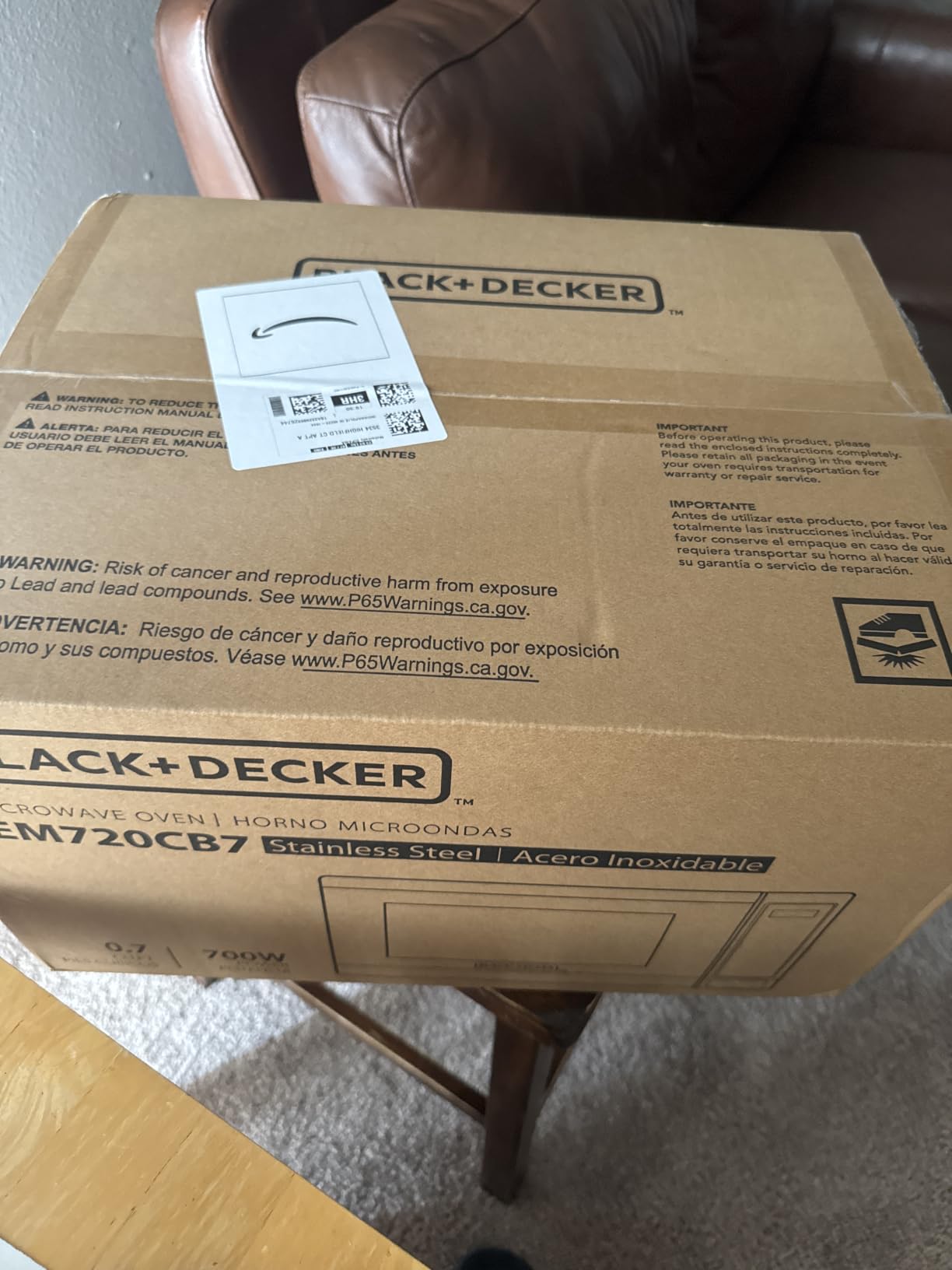 BLACK+DECKER Over-the-Range Microwave Oven with Air Fryer, 1.5 Cu.Ft, 900W customer photo 2