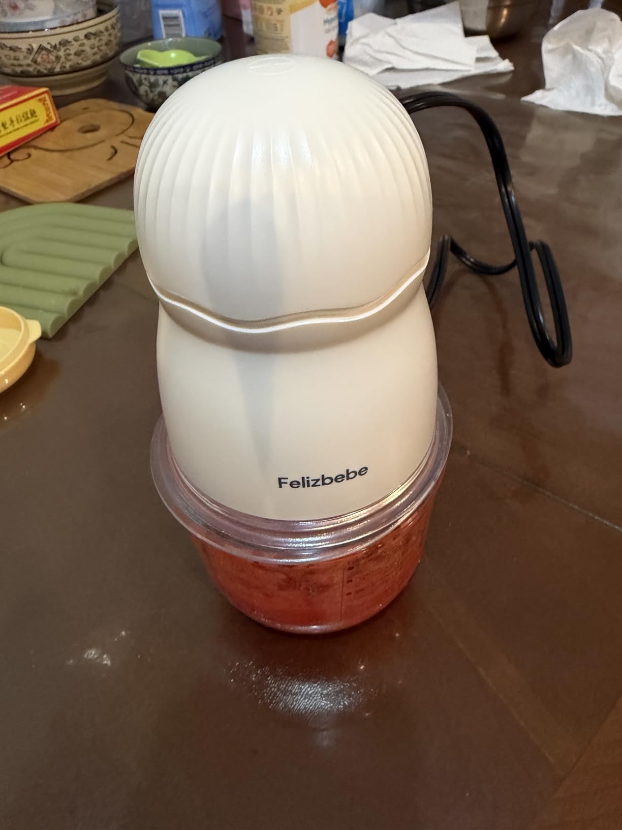 Baby Food Maker, Small Baby Food Processor Set, 10oz Puree Blender customer photo 2