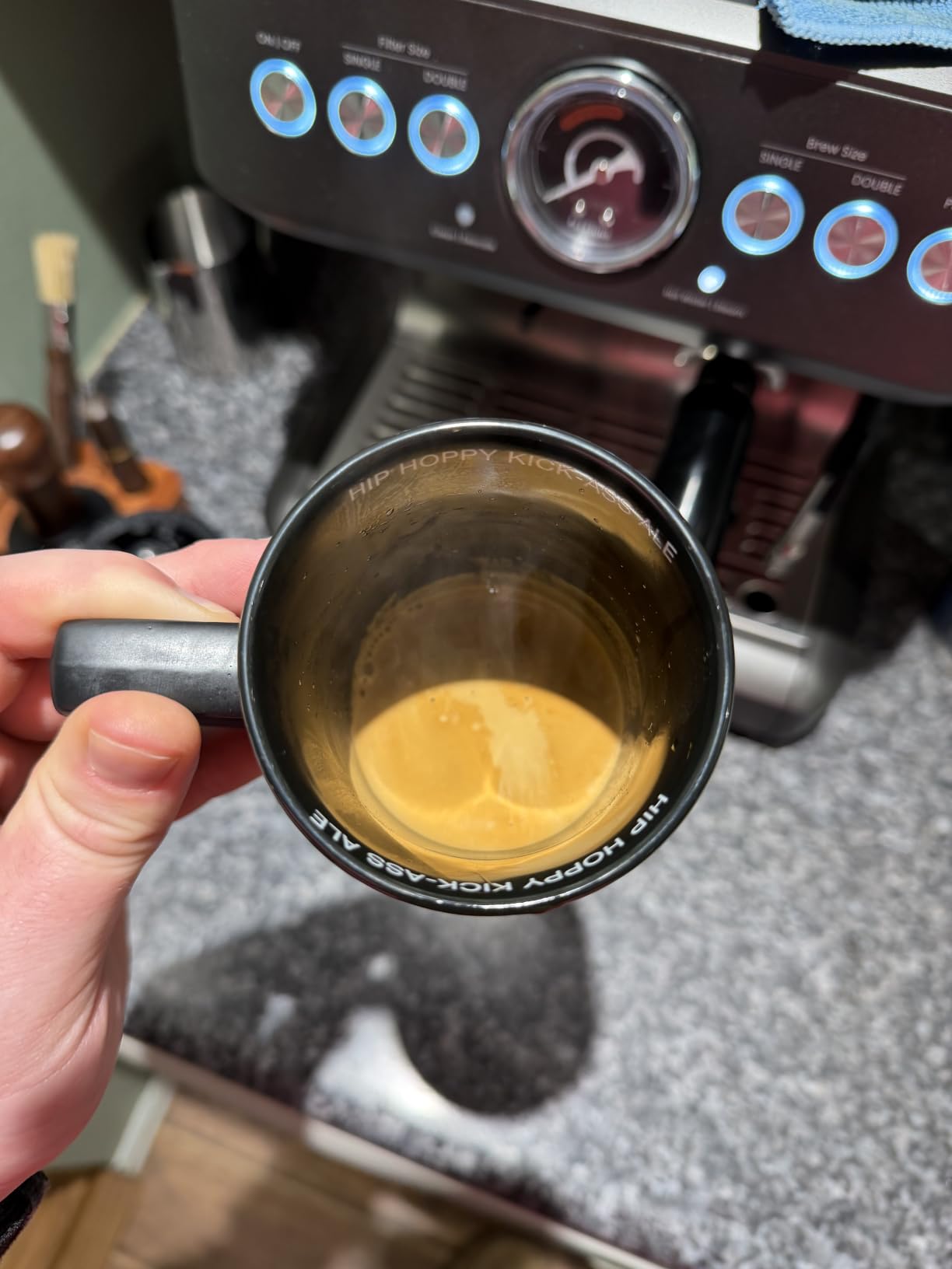 Chefman Crema Deluxe Espresso Machine with Double Boiler, Use Milk Frother and Brew Espresso Simultaneously, Professional Coffee Maker with Coffee Grinder and Steam Wand, 30 Grind Settings customer photo 1