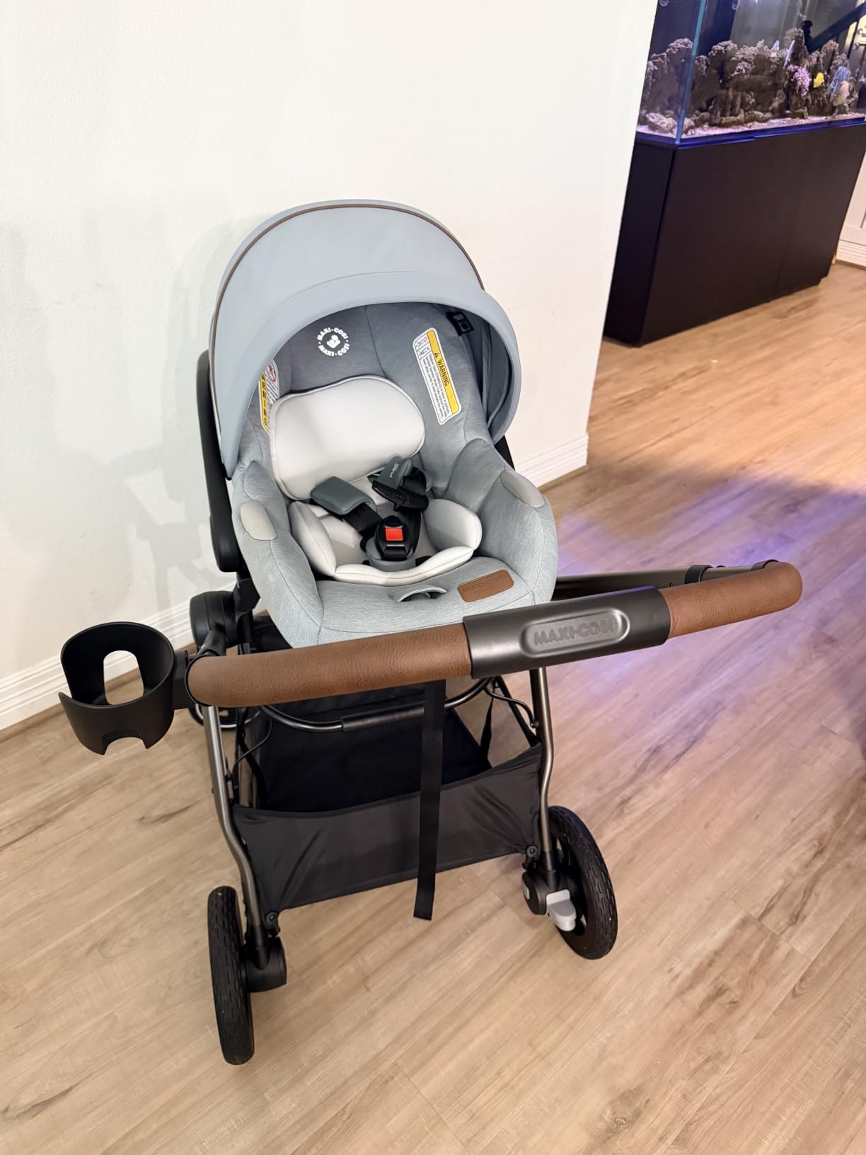 Maxi-Cosi Zelia Pro 5-in-1 Travel System with Mico Pro Infant Car Seat and Baby Stroller Combo, Reversible Seat, Large Wheels, Adjustable Handle, Newborn to Toddler, Lightweight, Seascape customer photo 1