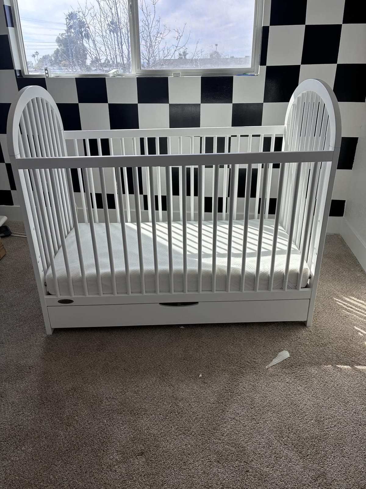 Graco Olivia 3-in-1 Convertible Crib with Drawer, Olive customer photo 2