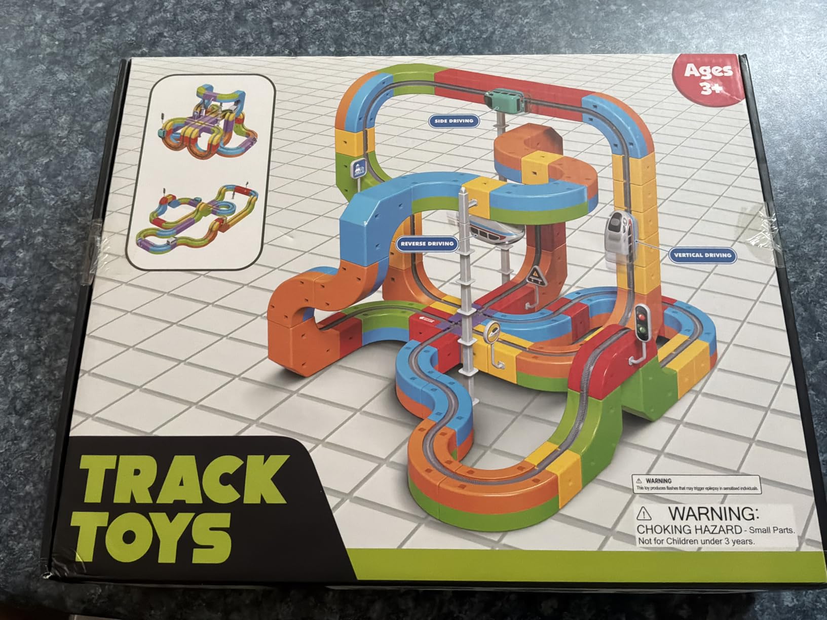 Electric Train Set for Kids, 110PCS 3D Racing Track Sets with Electric Train, Traffic Signs, STEM Train Toys Birthday Gifts for Boys and Girls Age 3+ Years Old customer photo 2