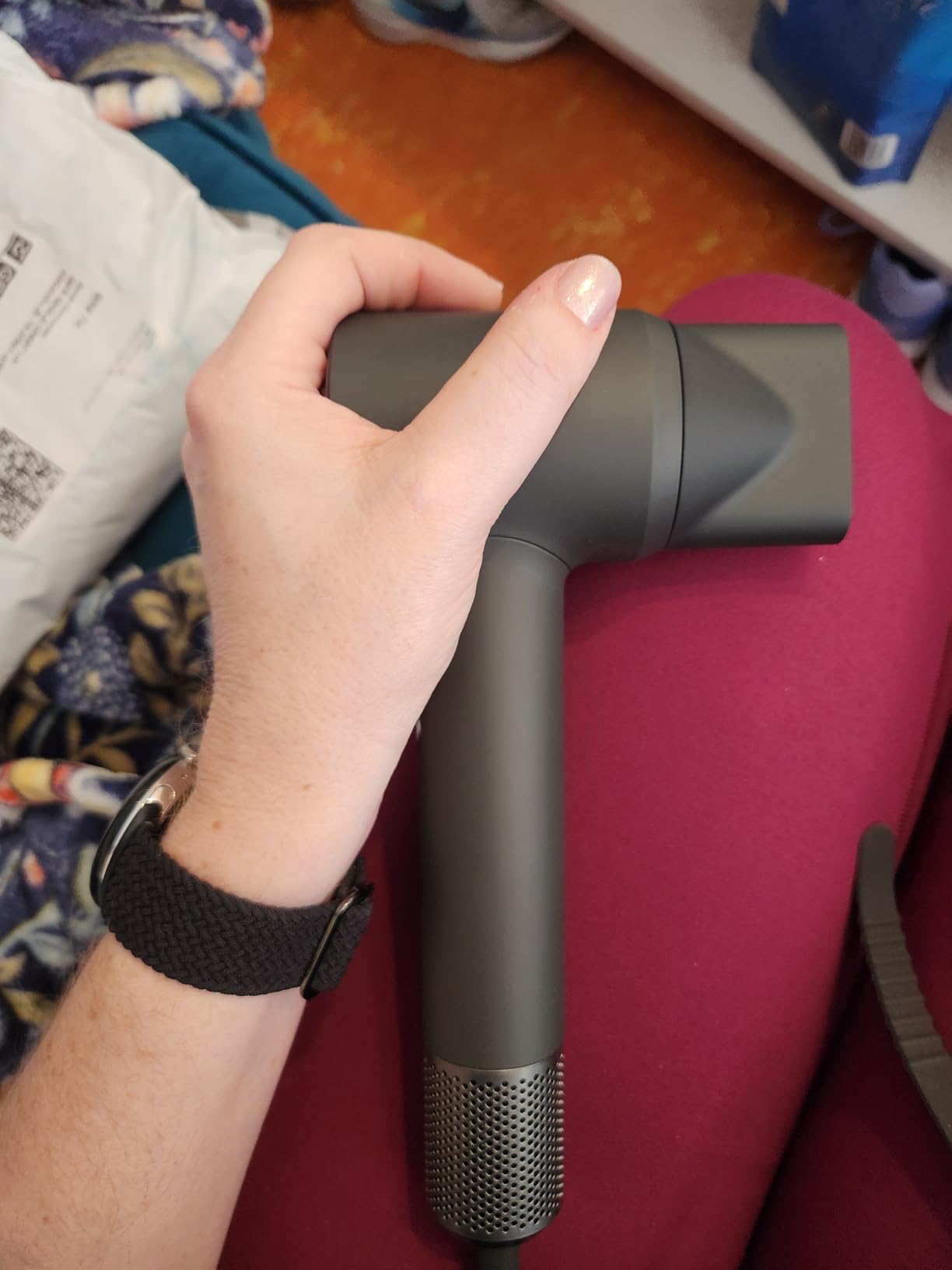 Laifen MINI Hair Dryer, Lightweight and Compact High Speed 200M Ionic Blow Dryer with 110, 000 RPM Powerful Motor for Fast Drying, Low Noise, Hairdryer with Magnetic Nozzle, Child Mode, HD310 customer photo 1