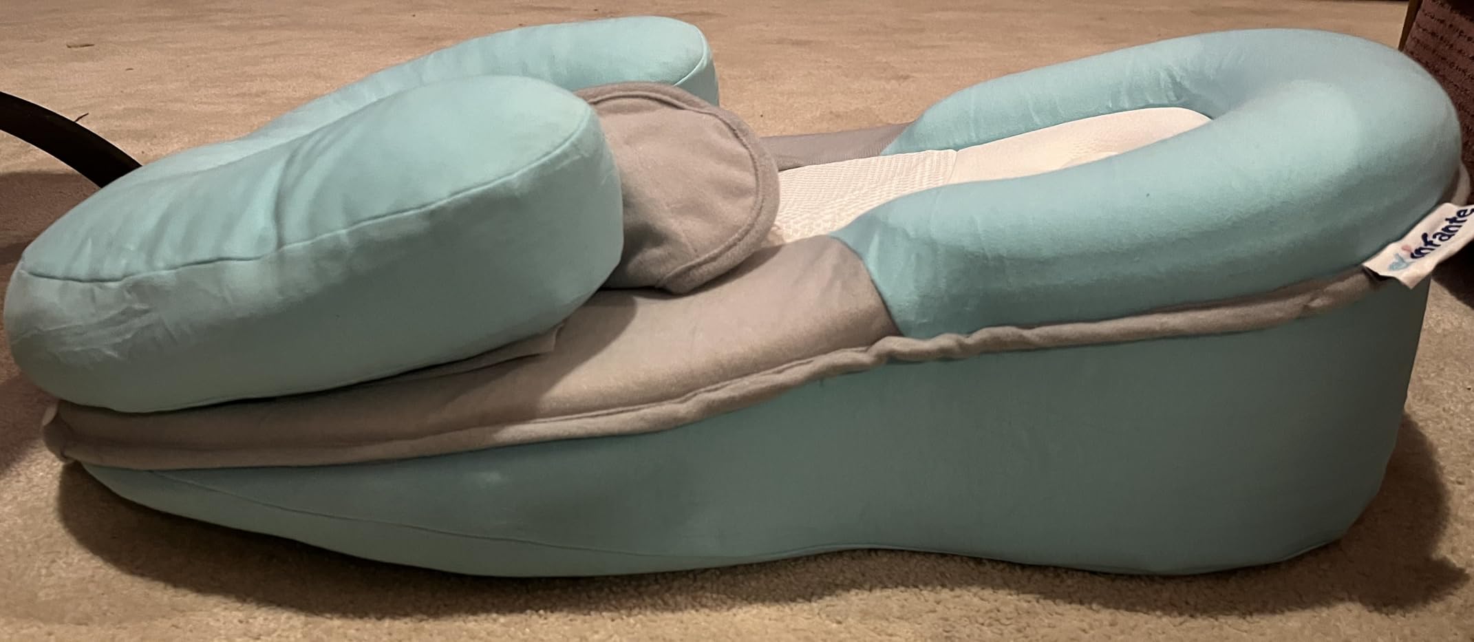 Baby Feeding Pillow, Anti-Overflow Baby Lounger Pillow to Reduce Spit-Up customer photo 2