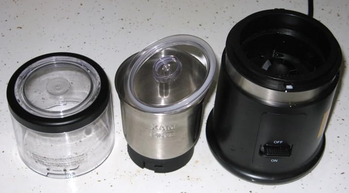 SHARDOR Quiet Coffee Grinder Electric, 70g Removable Bowl Spice Grinder for Coffee Beans, Seeds and Grains, Super Silent Grinding Mill with 60dB Low Noise, 2.5oz Capacity, Blue customer photo 2