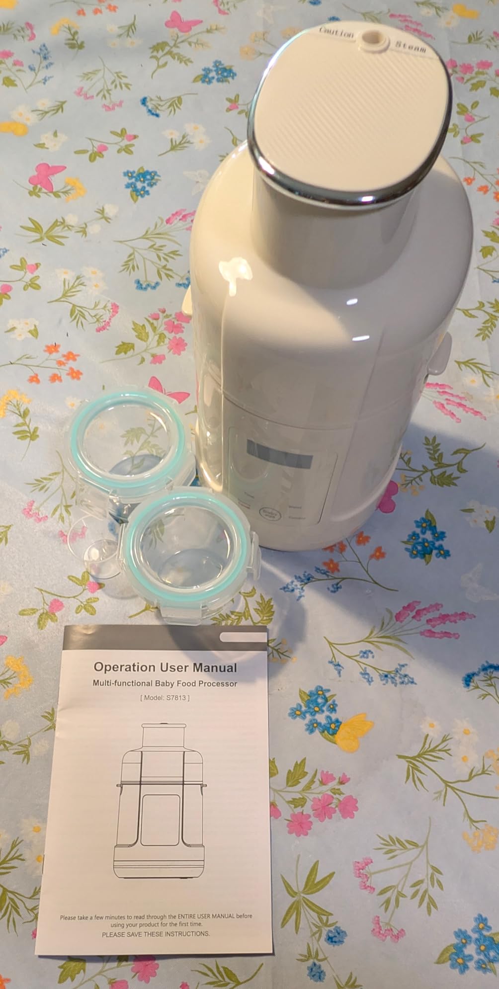 Stainless Steel Baby Food Maker Steamer, Blender, Strainer & 2 Jars customer photo 1