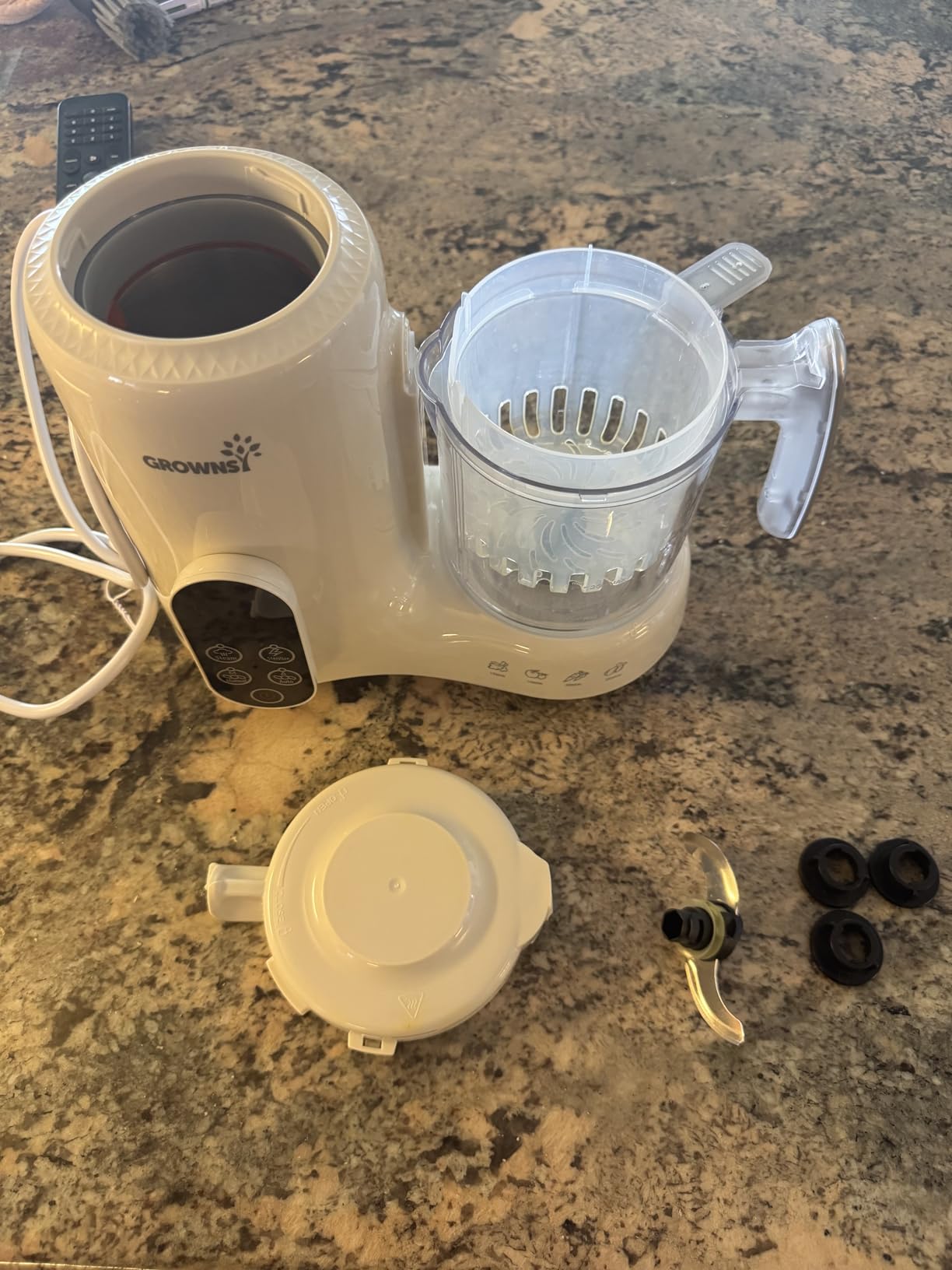 Grownsy Baby Food Maker & Processor with Dual-Layer Steam Basket,Cream customer photo 1