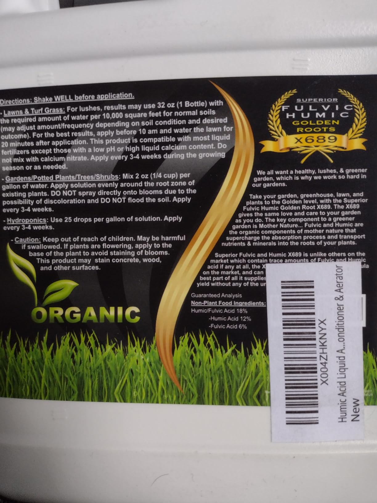Liquid Aeration for Lawn - Humic & Fulvic Acid, Covers 10,000 Sq Ft customer photo 2