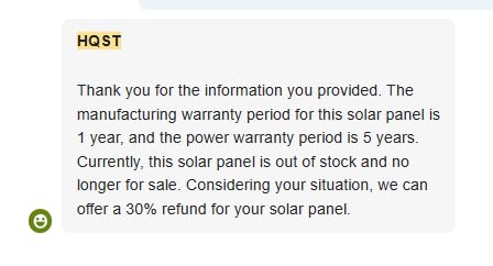 HQST 200W Portable Solar Panel, N-Type, 25% Efficiency, IP67 Waterproof customer photo 1