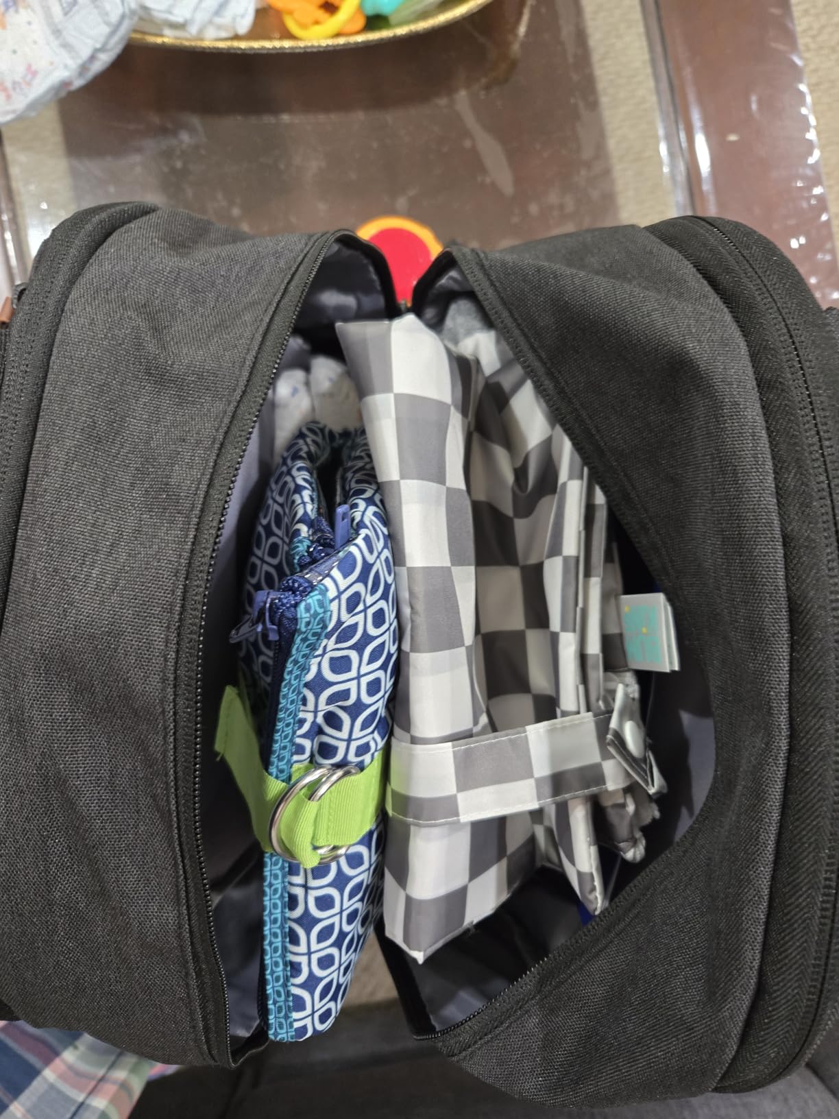 mommore Diaper Bag Backpack Travel Baby Bag with Changing Pad for Mom Dad customer photo 1