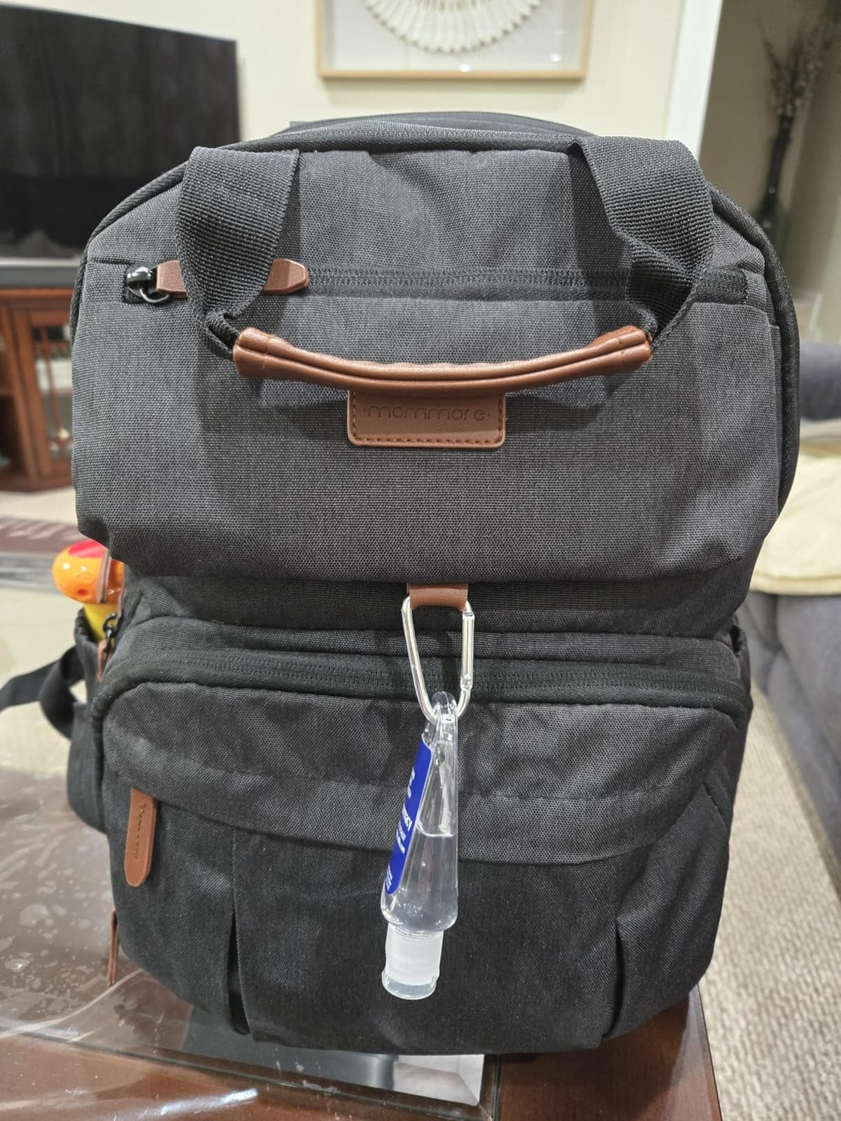 mommore Diaper Bag Backpack Travel Baby Bag with Changing Pad for Mom Dad customer photo 2
