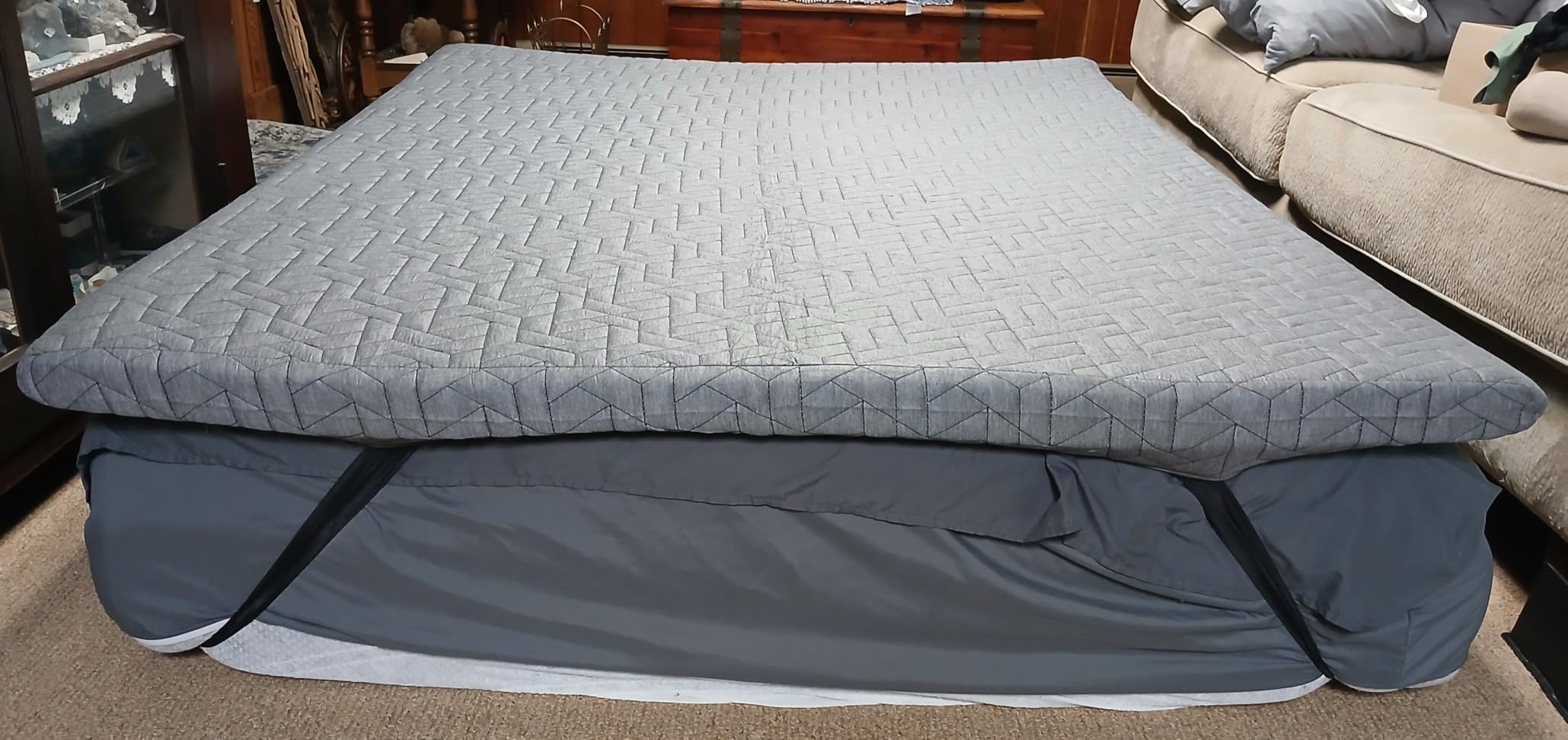 Sleepmax Extra Firm Memory Foam Mattress Topper 3 Inch Queen Size customer photo 2