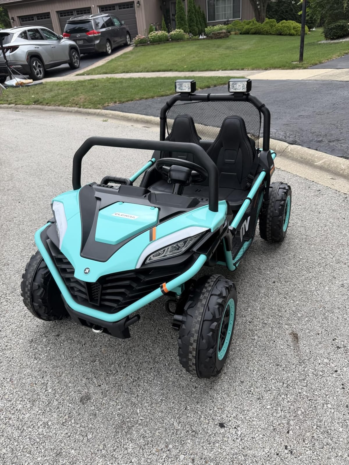ELEMARA 24V Ride on Car for Kids, 2 Seater XL 20