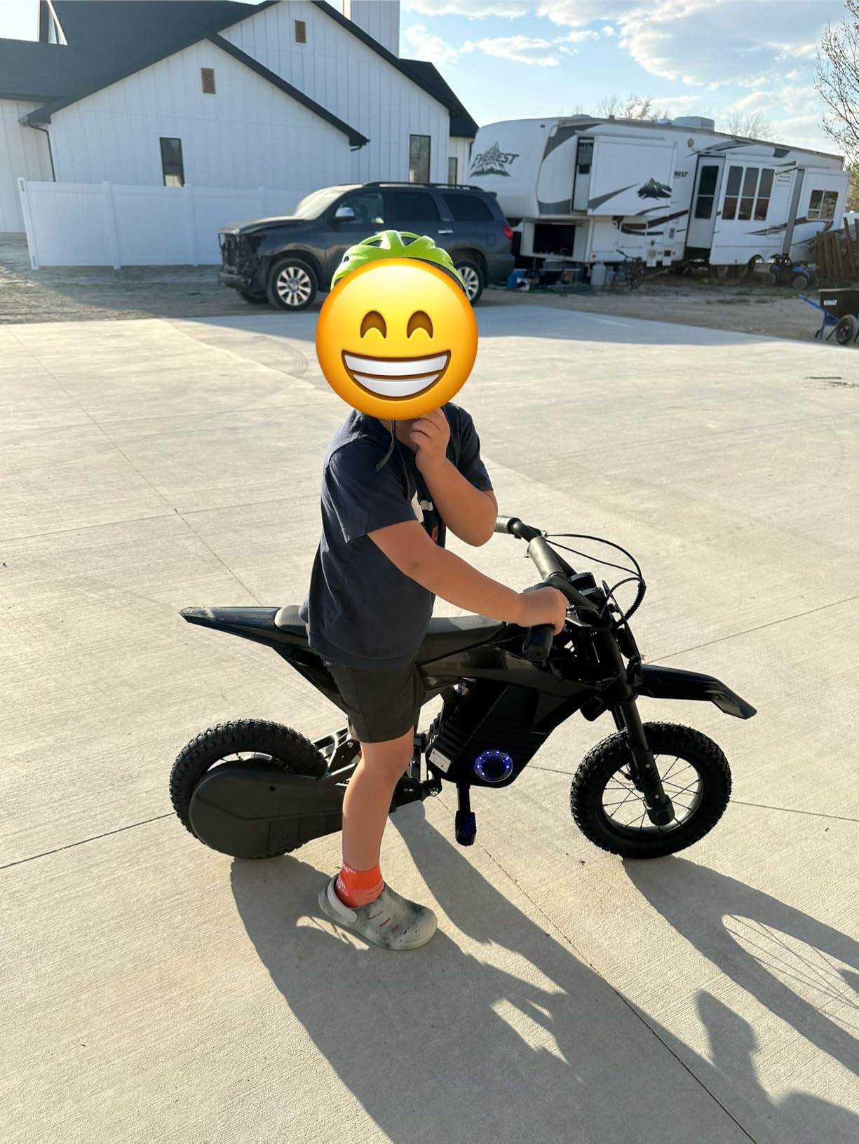 EK2 Kids Electric Dirt Bike, 36V 5.2Ah Battery, 700W Peak Motor customer photo 1