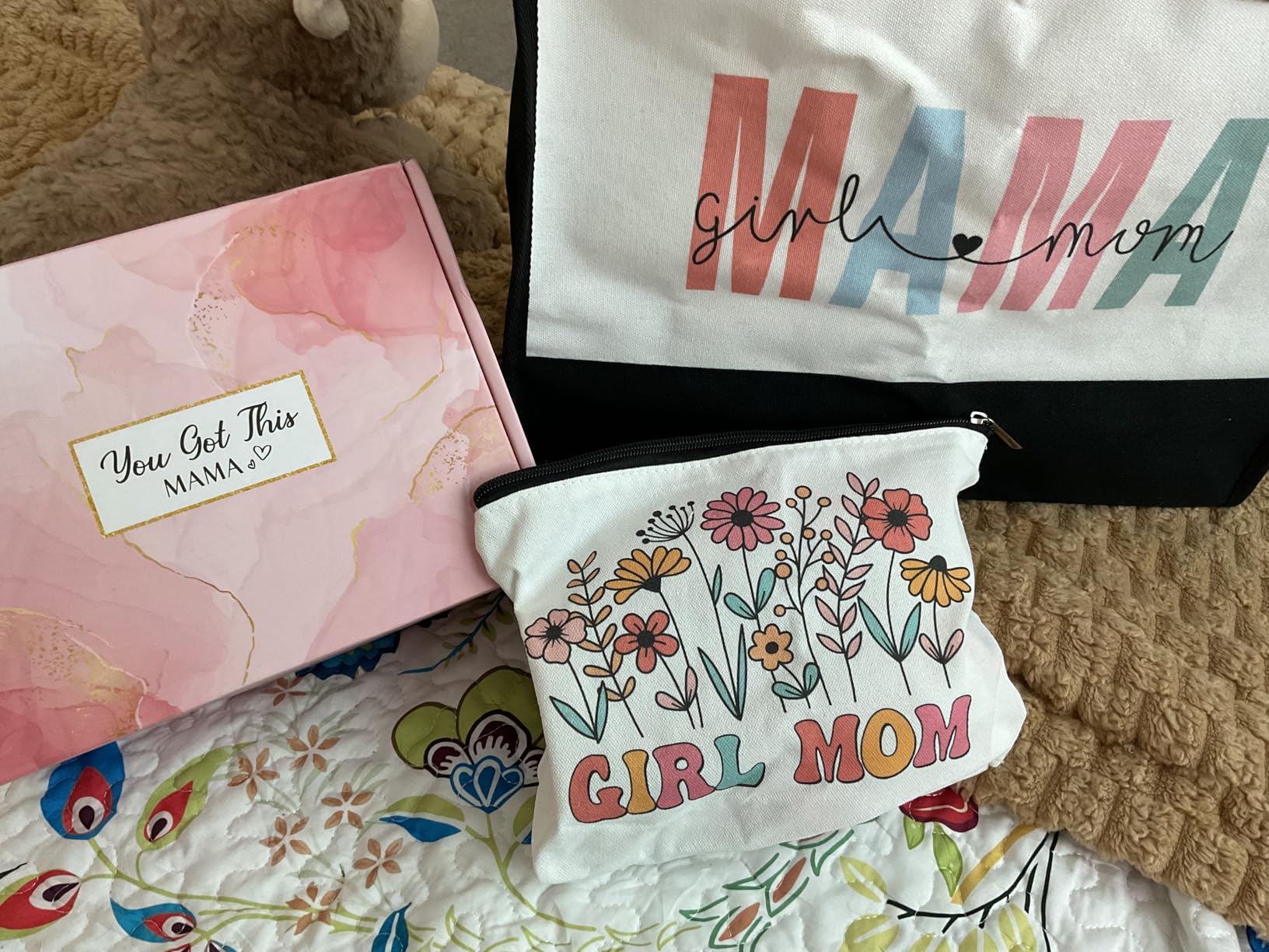 Girl Mom Gifts for New Mom Care Package New Moms Gift Basket for Girl Mama First Time Moms Postpartum Gifts for Pregnant Mama To Be After Birth Essentials Presents for Expecting Mother Best Mommy Ever customer photo 1