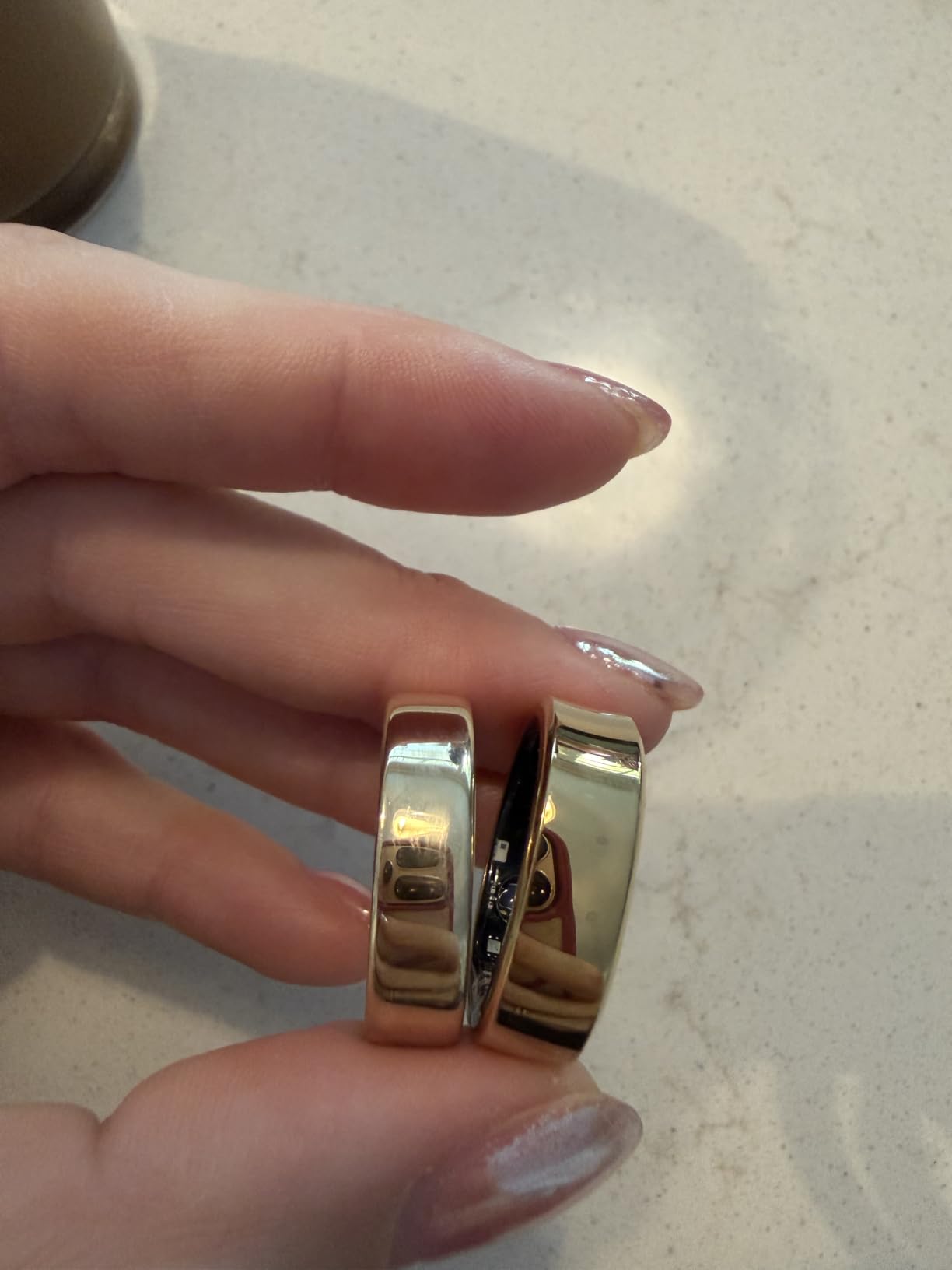 RingConn Gen 3 Smart Ring - Vascular Trends(Size 8, Royal Gold) customer photo 2