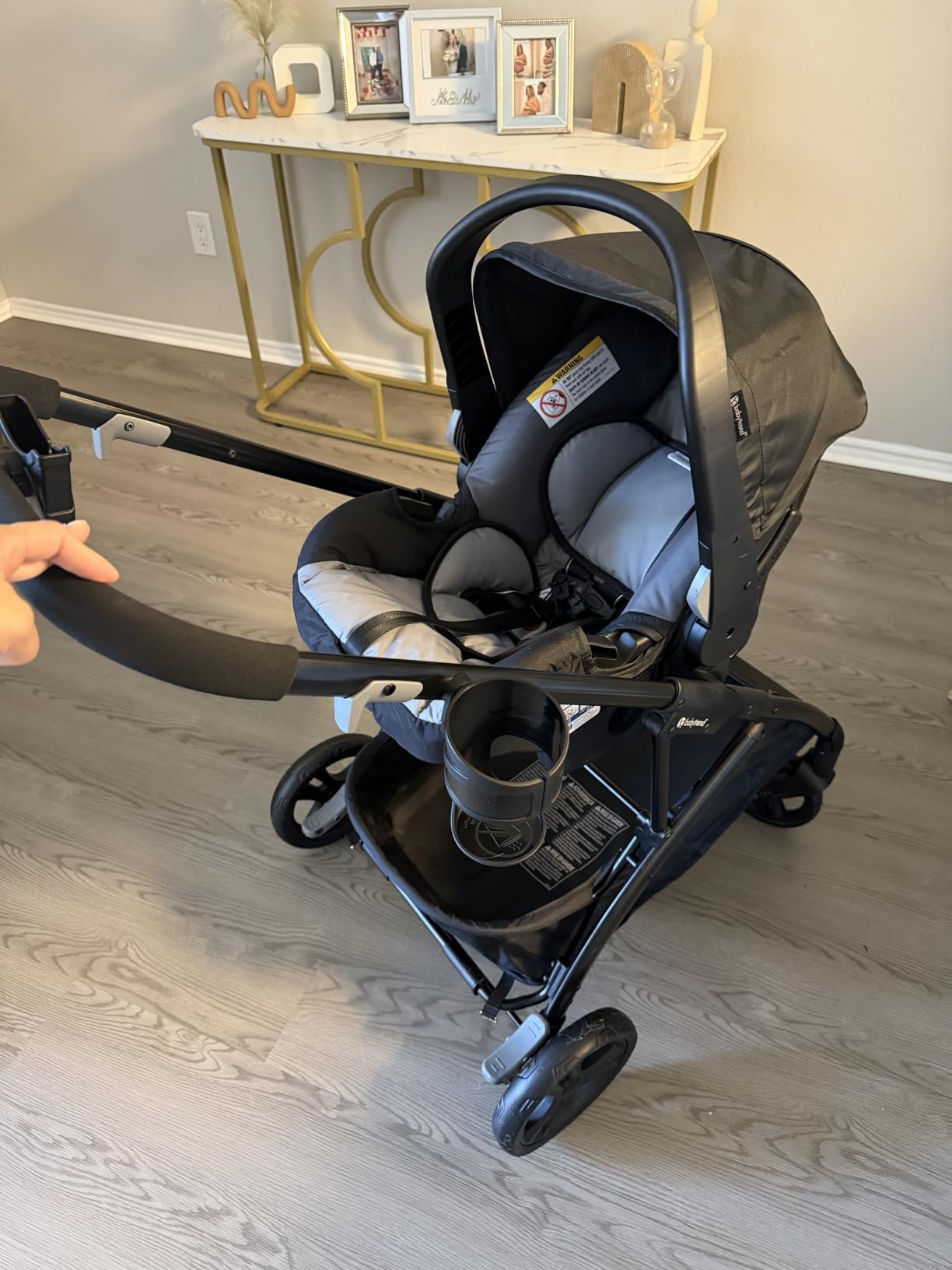 Baby Trend Passport Switch 6-in-1 Modular Travel System with EZ-Lift Plus Infant Car Seat, Midnight Cocoa customer photo 1
