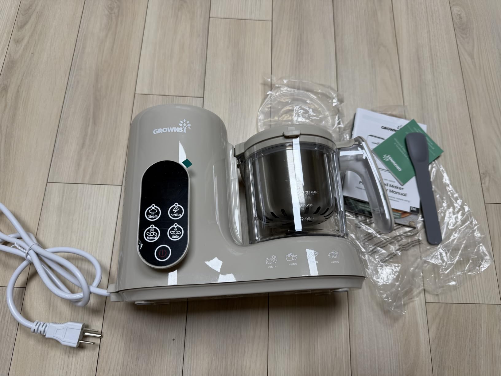 Grownsy Baby Food Maker with Stainless Steel Steam Basket,Steamer & Blender customer photo 1