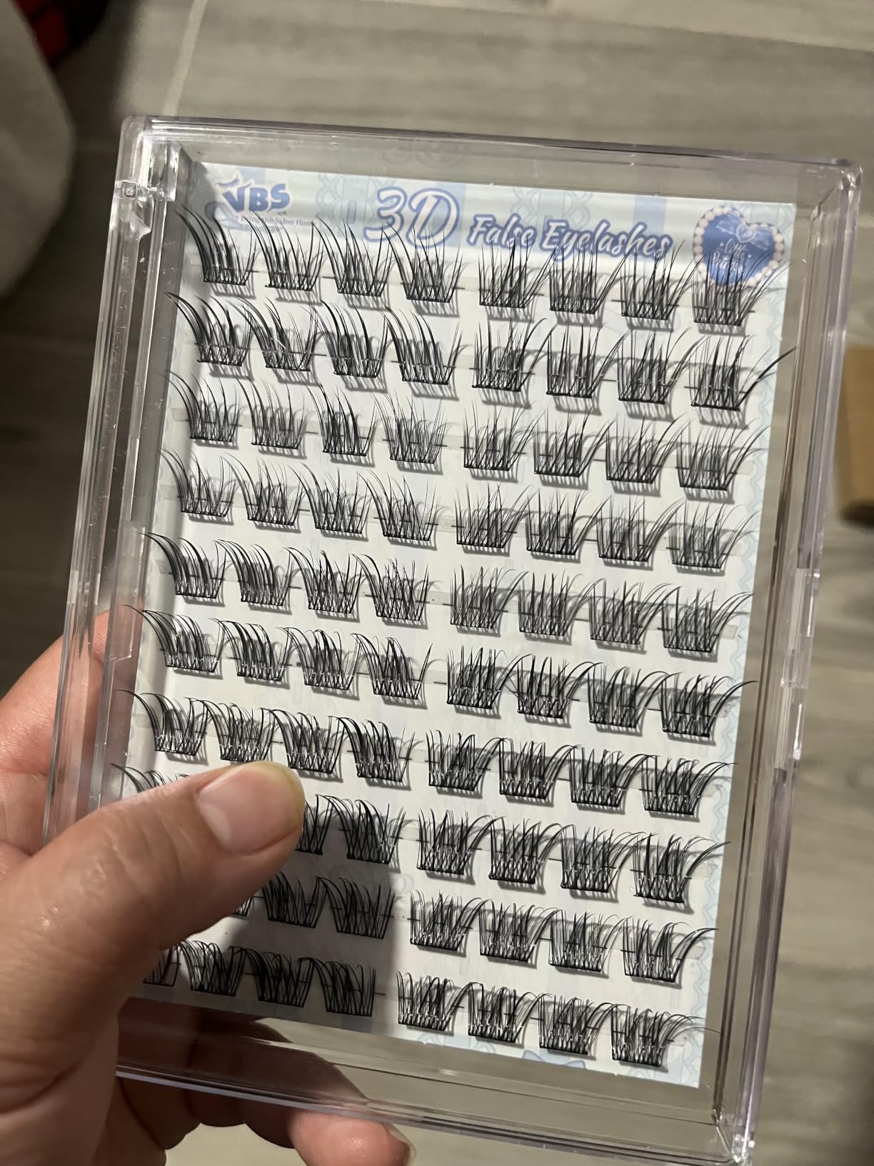 Little Princess 3D False Eyelashes - No Glue Needed Cluster Lashes, 1-Step Press & Go Individual Lash Clusters, 24-Hour Hold Wispy Fluffy Lashes for Women Girls, Sweet Doll Eye Kawaii Makeup (Pink) customer photo 2