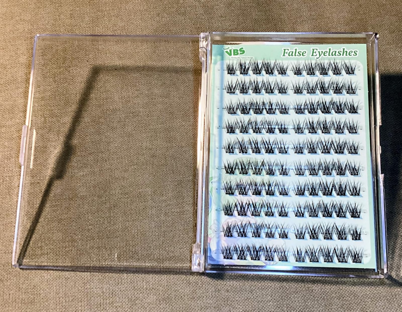 Glue-Free Cluster Lashes DIY Eyelash Extensions Kit for Beginner 80 pcs – Natural to Fluffy Wispy Individual Lashes, Reusable Press On Lashes No Glue Needed, Ocean Party Collection customer photo 1