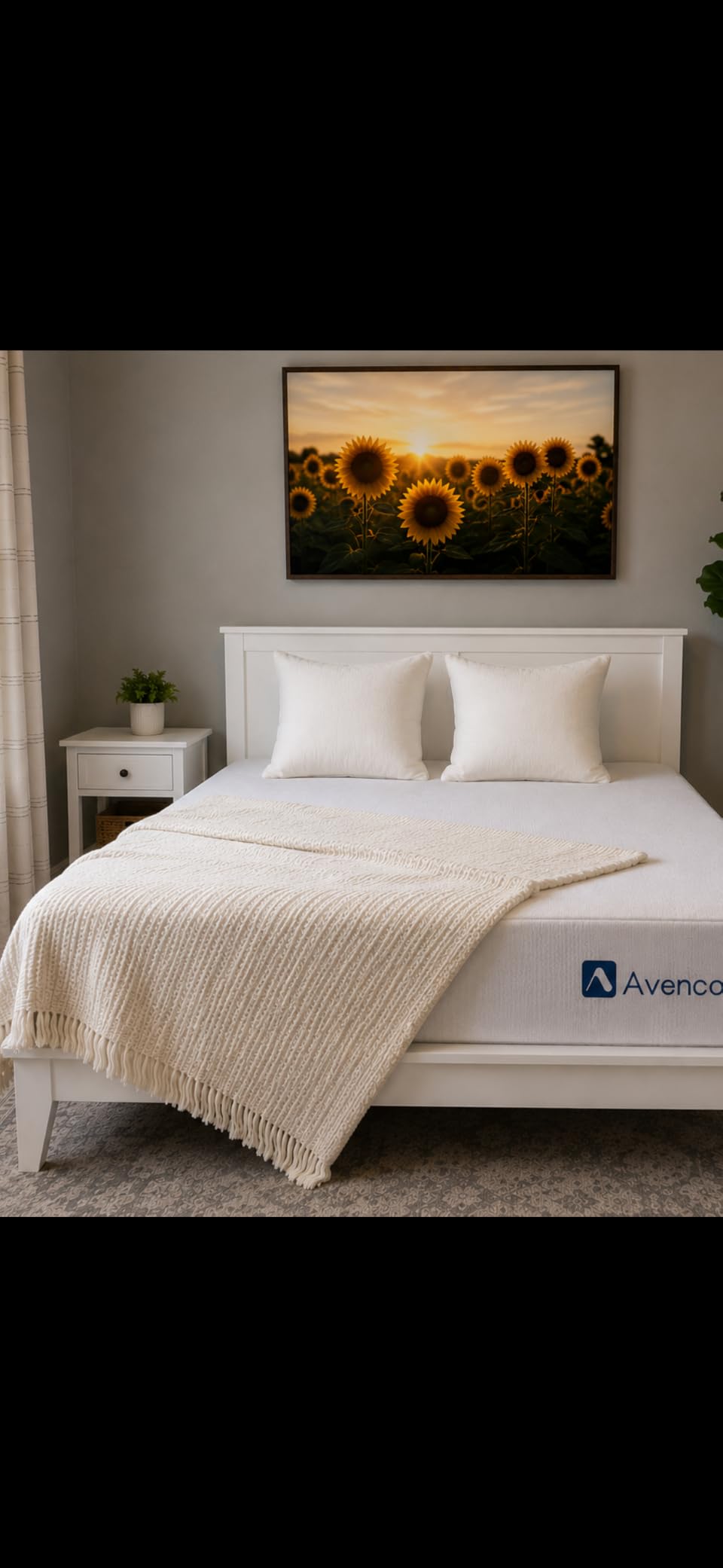 Avenco 12 Inch Queen Size Gel Memory Foam Mattress, Cooling Breathable Open-Cell Foam, Pressure Relief Support, Removable Washable Cover, CertiPUR-US Certified, Mattress in a Box for Cool Sleep customer photo 2