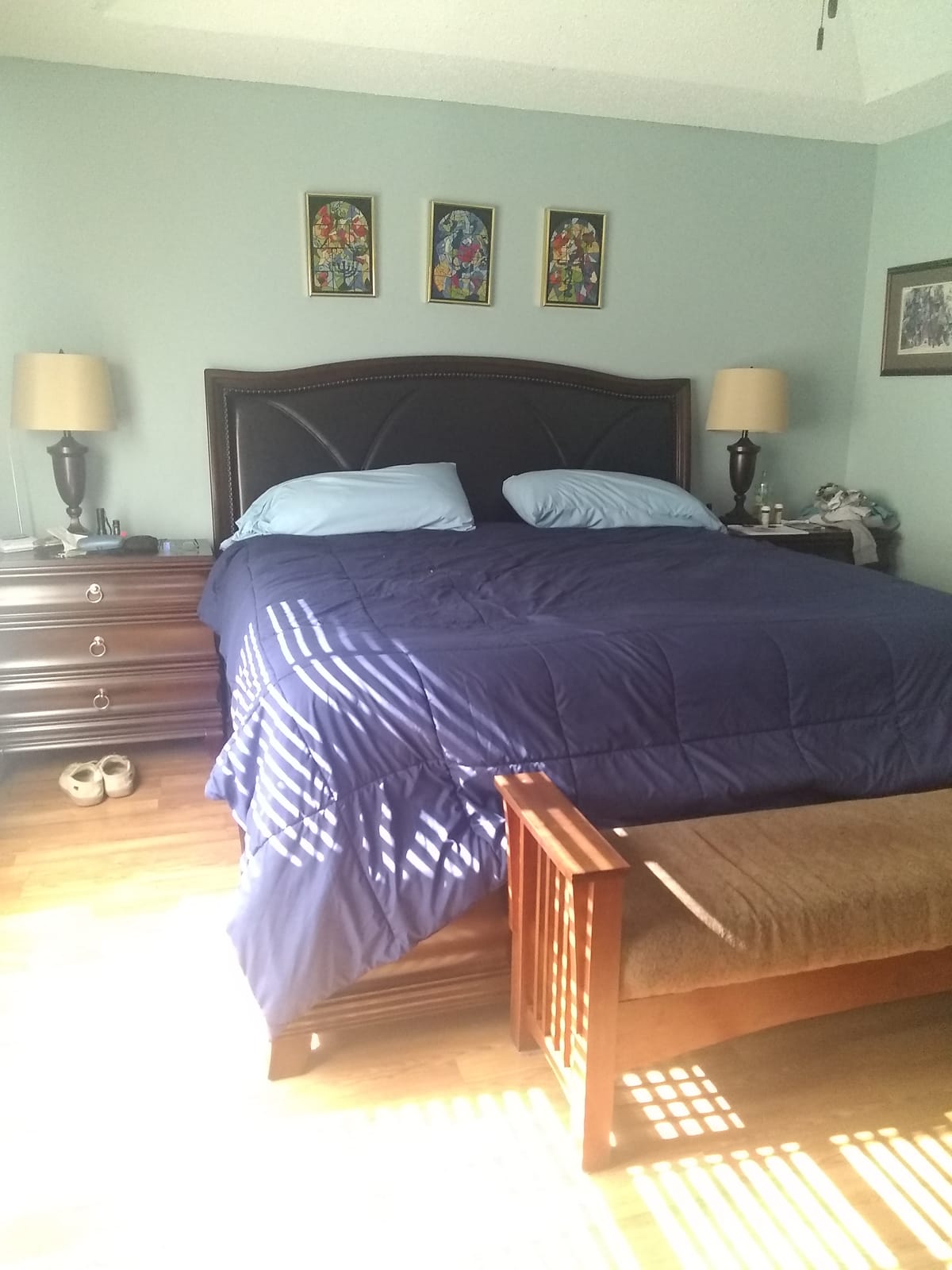 Feather Down Fiber Comforter King for Winter,100% Cotton Duvet Insert customer photo 2