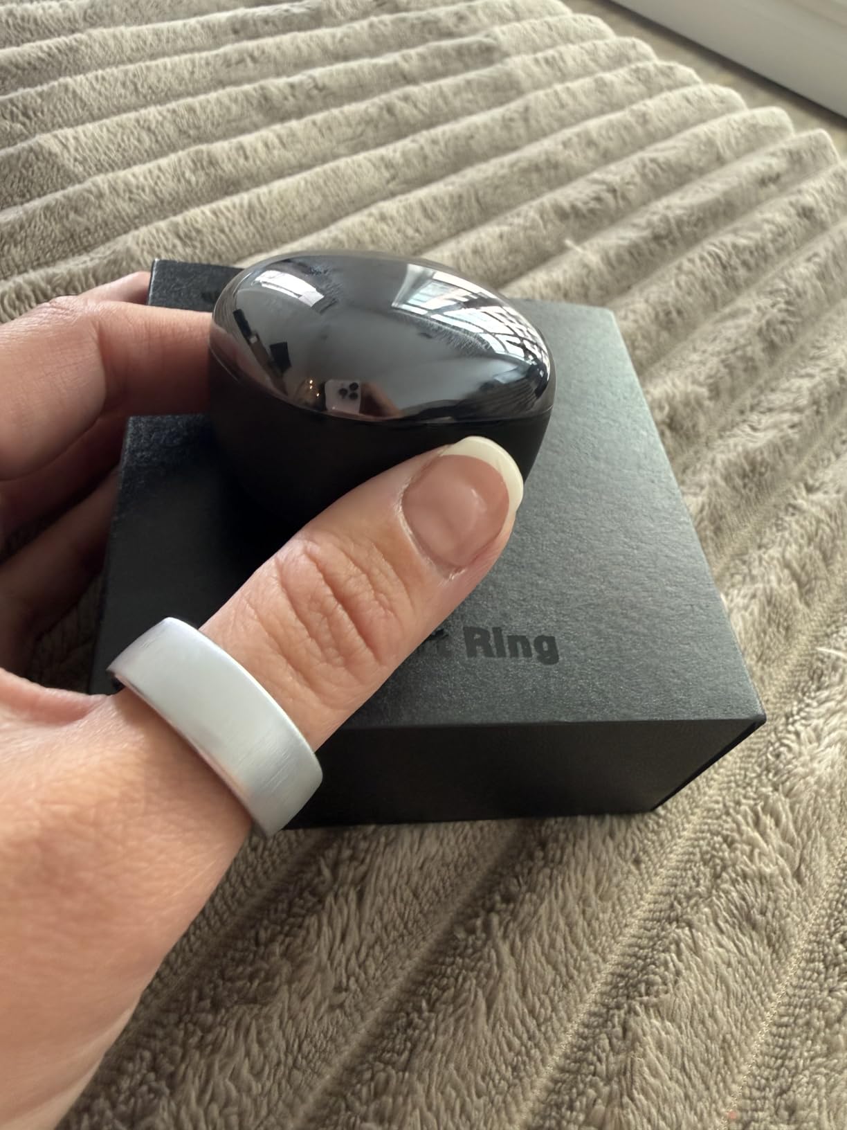 Smart Ring Women Men, Fitness Tracker, No Subscription, Sleep, Black 9 customer photo 1
