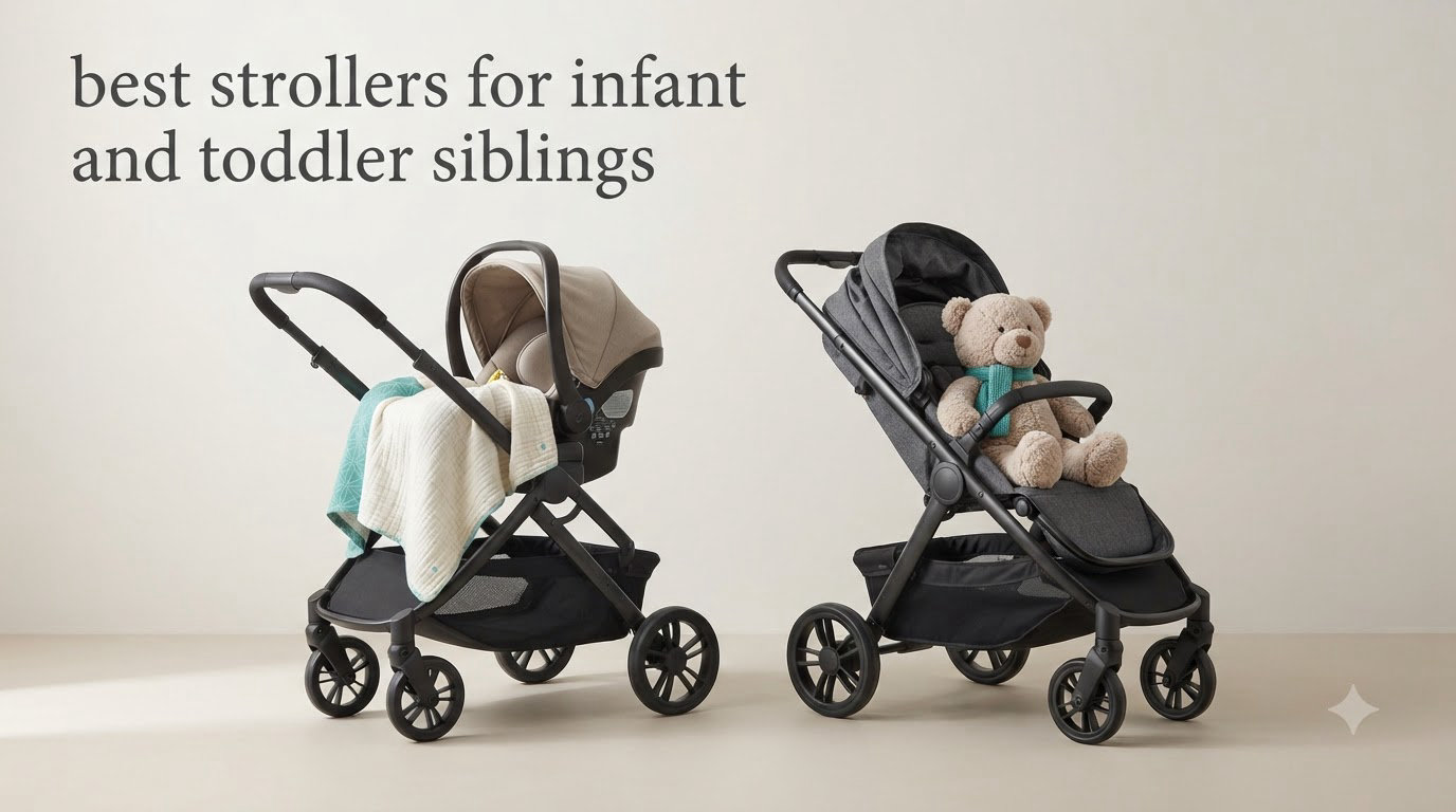 best strollers for infant and toddler siblings