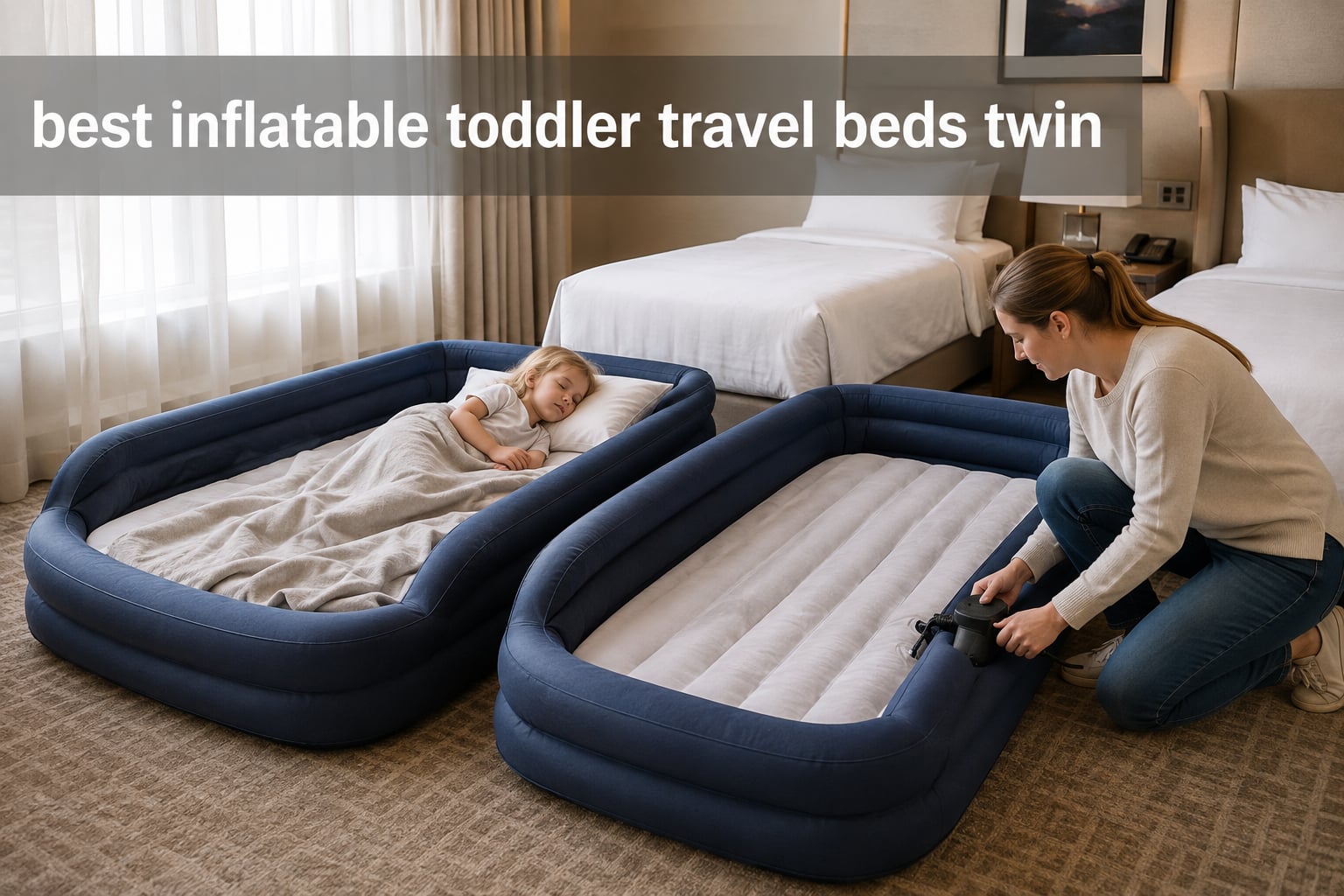 best inflatable toddler travel beds twin