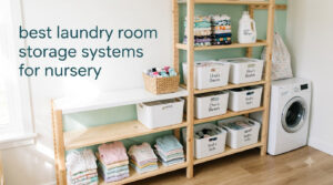 best laundry room storage systems for nursery