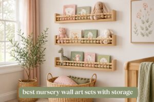 best nursery wall art sets with storage