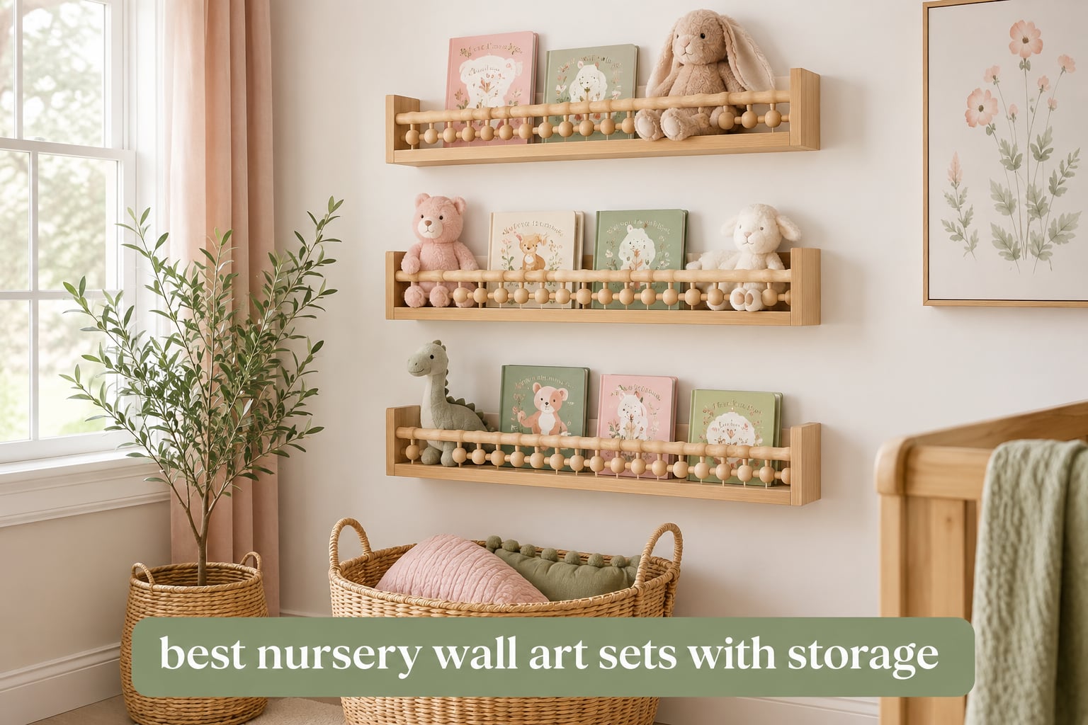 best nursery wall art sets with storage