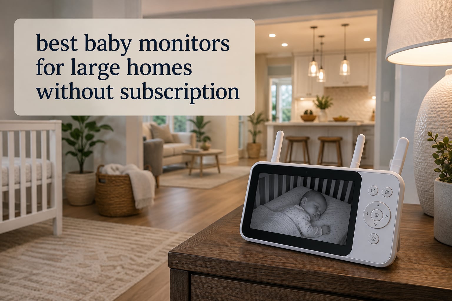 best baby monitors for large homes without subscription