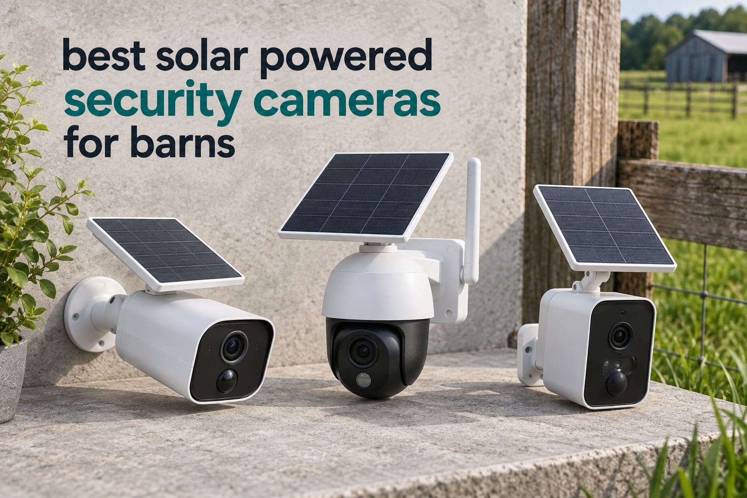 best solar powered security cameras for barns