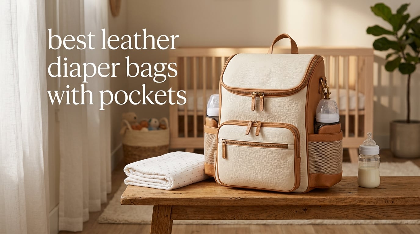 best leather diaper bags with pockets