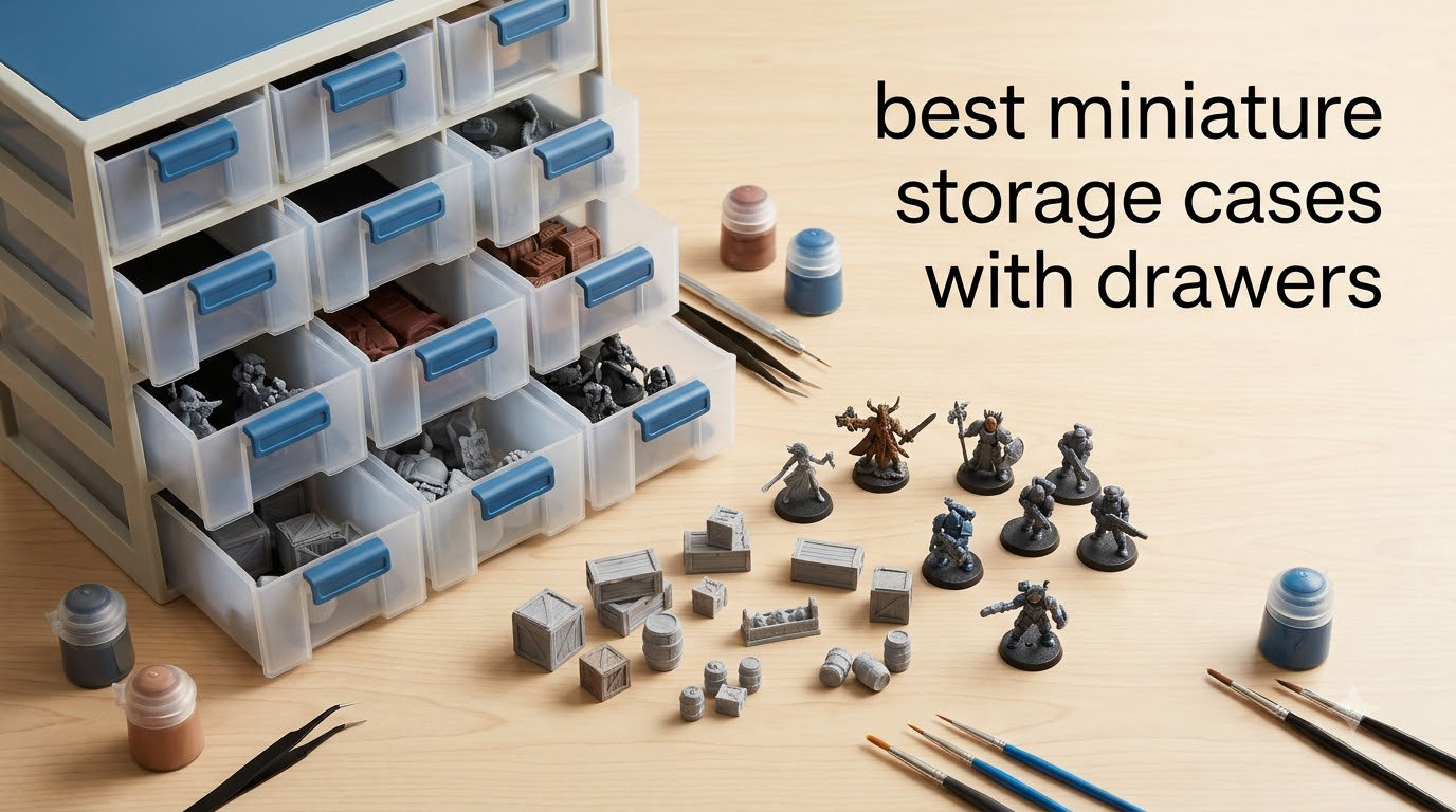 best miniature storage cases with drawers