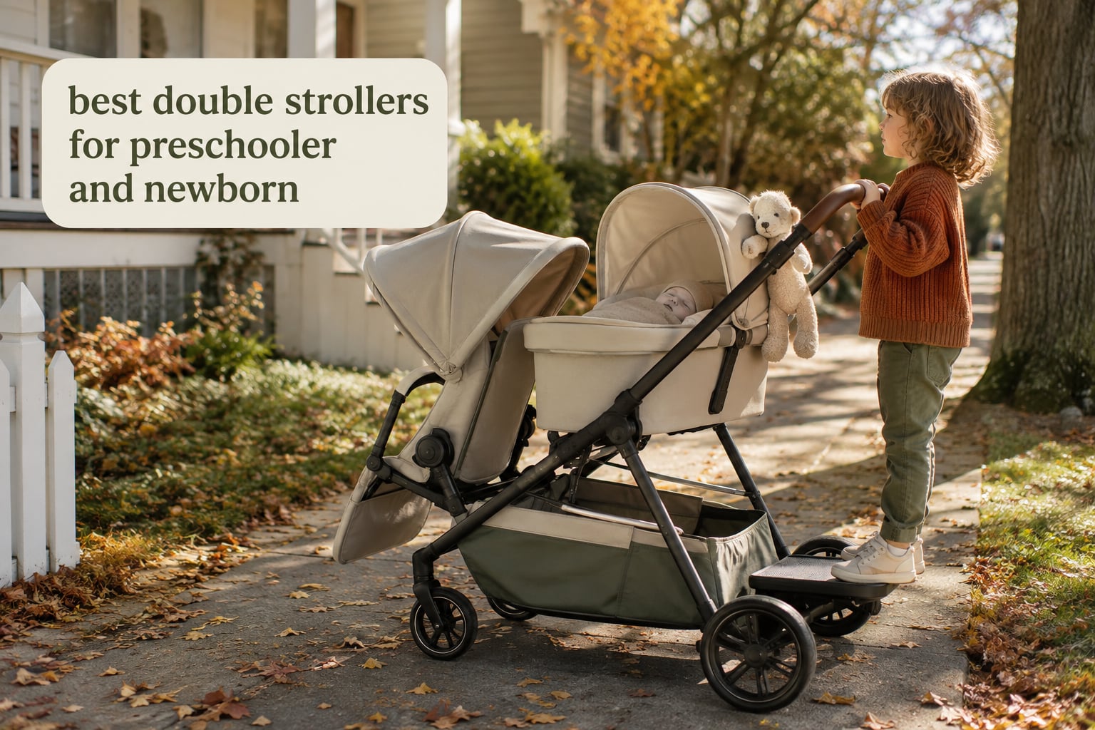best double strollers for preschooler and newborn