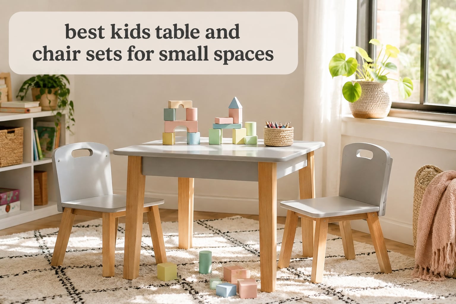 best kids table and chair sets for small spaces