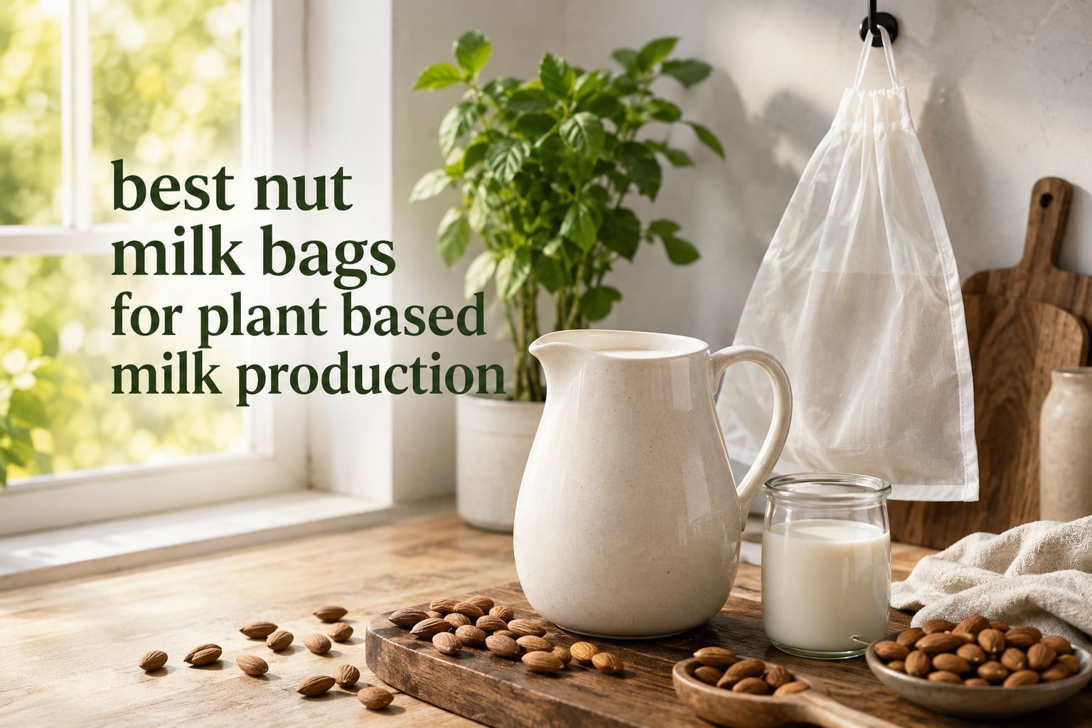 best nut milk bags for plant based milk production