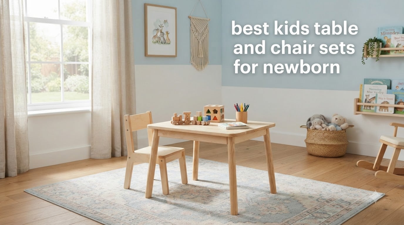 best kids table and chair sets for newborn