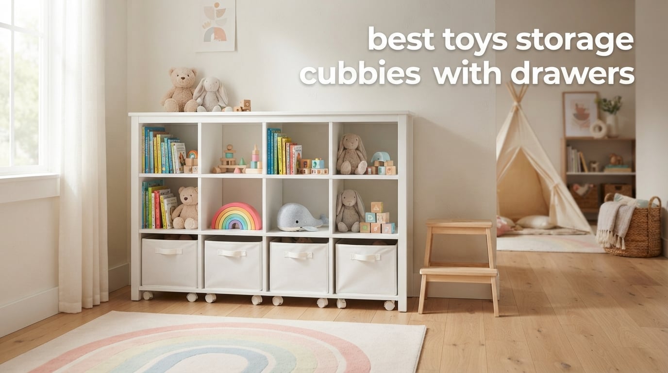 best toys storage cubbies with drawers