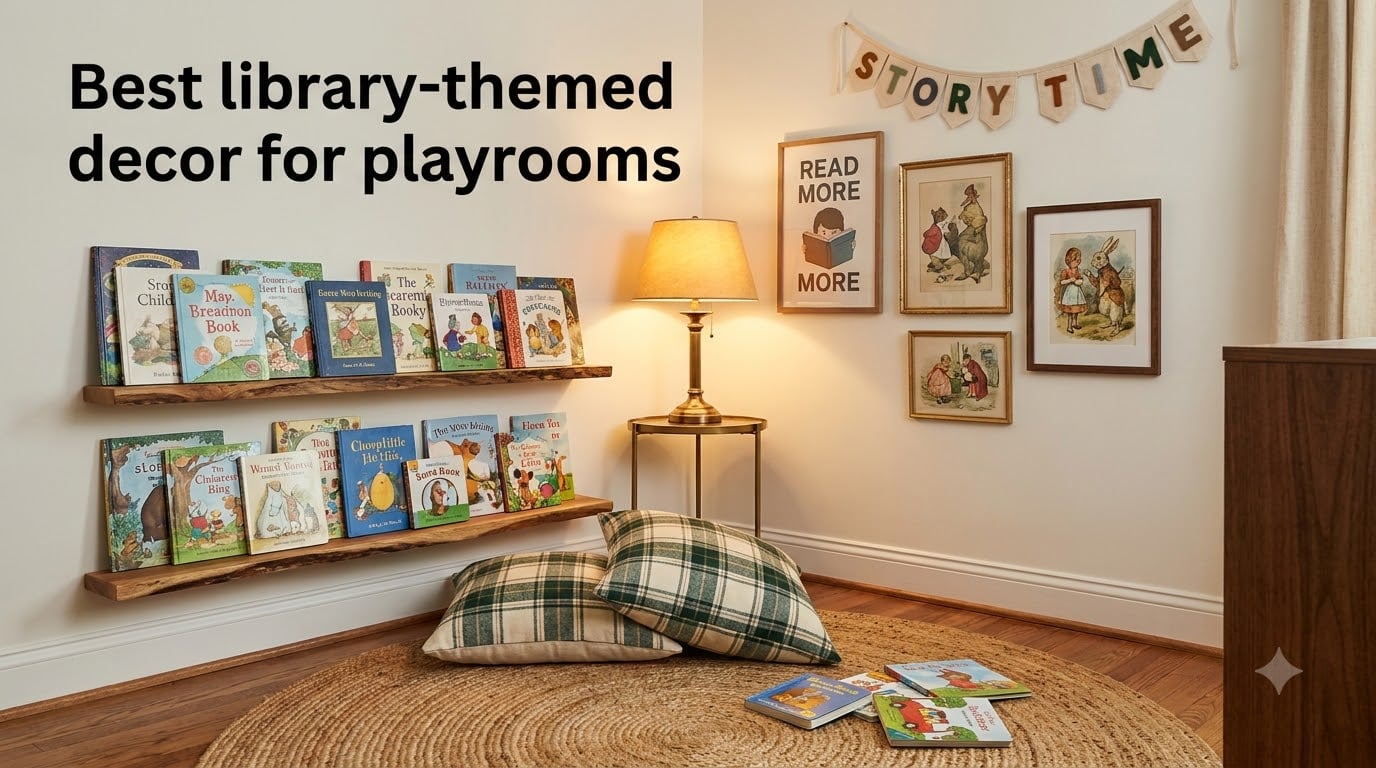 Best library-themed decor for playrooms