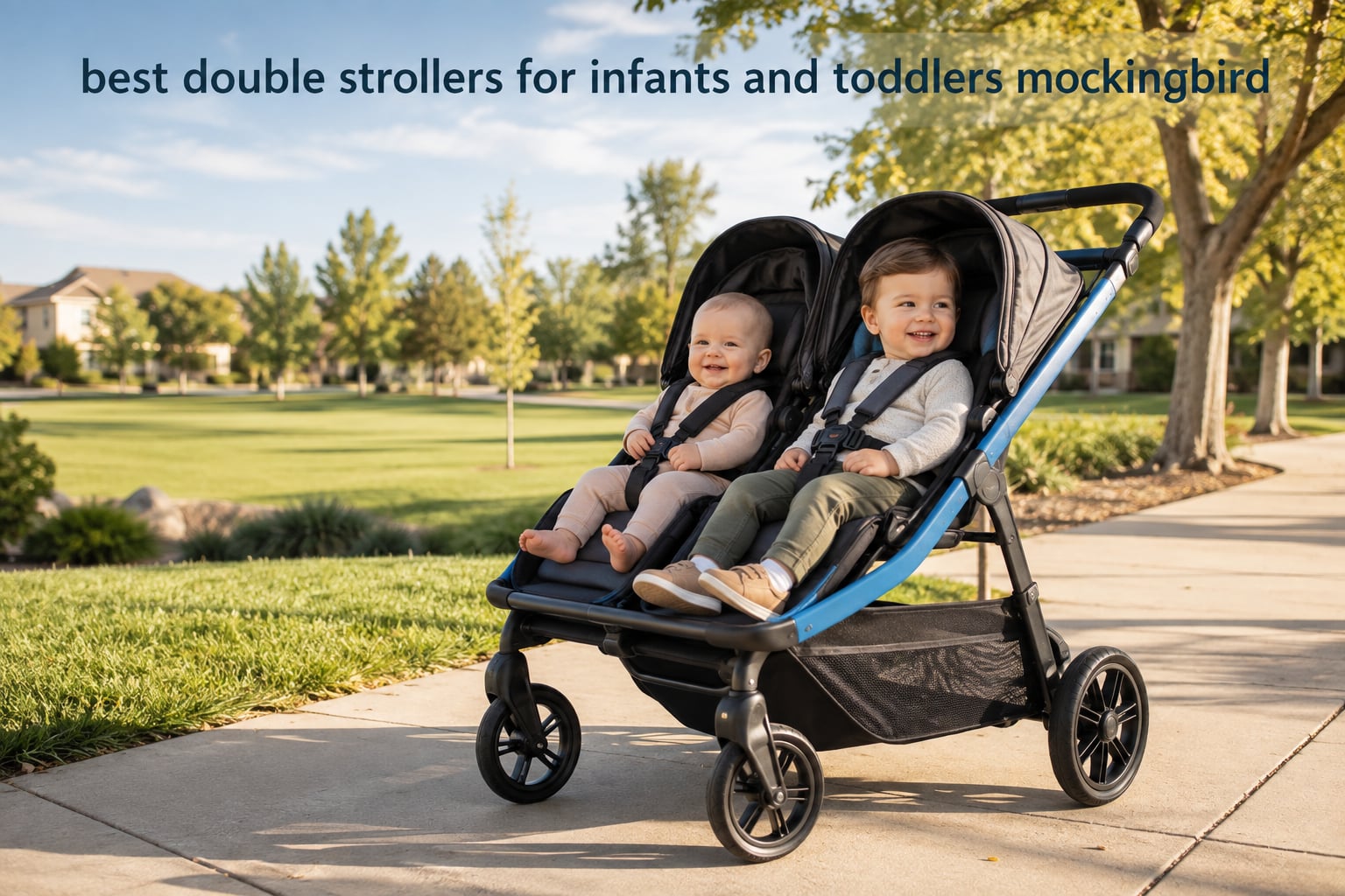 best double strollers for infants and toddlers mockingbird