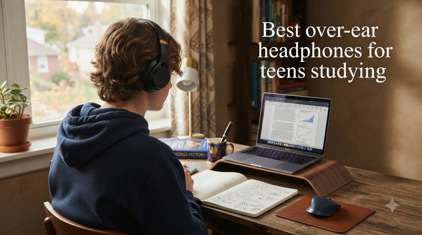 Best over-ear headphones for teens studying